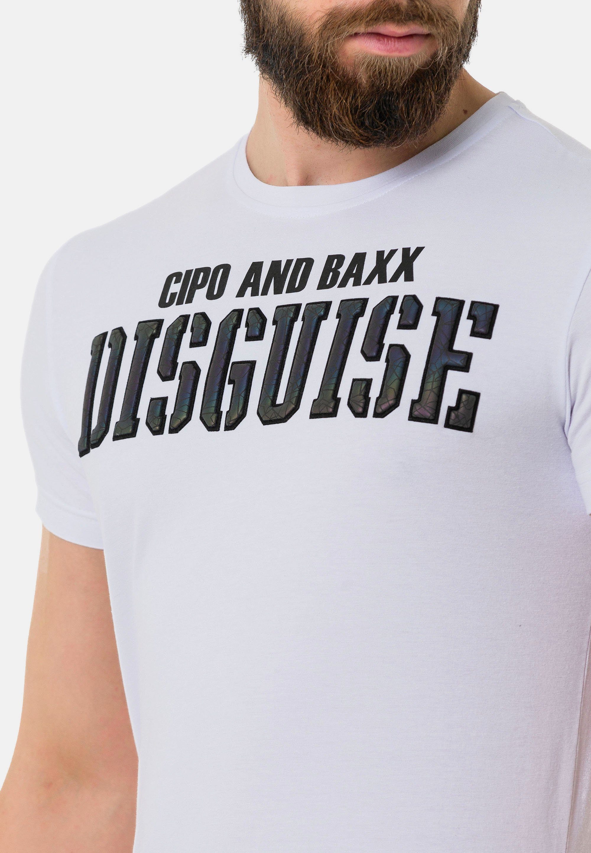 Print & coolem weiß Baxx Cipo mit T-Shirt