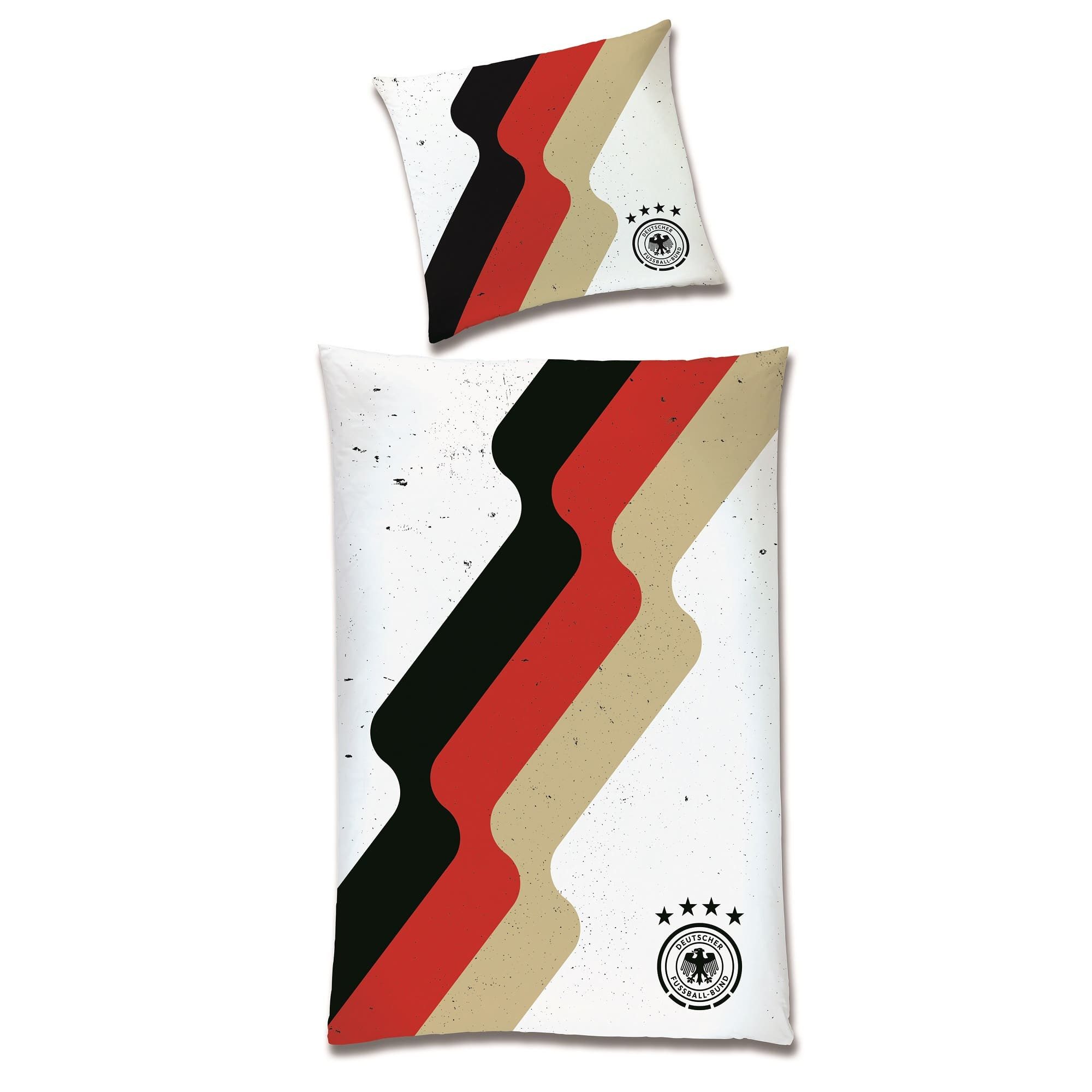 Deutscher Fußball-Bund Bettwäsche zur EM 2024 135x200 80x80 cm mit Reißvers günstig online kaufen