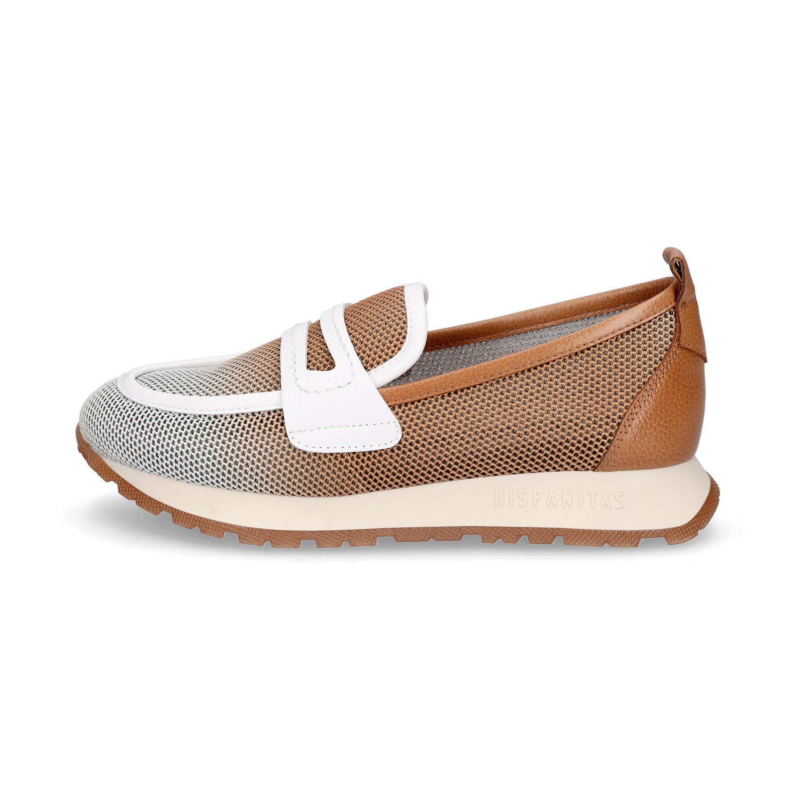 Hispanitas Hispanitas Damen Slipper braun weiß Slipper