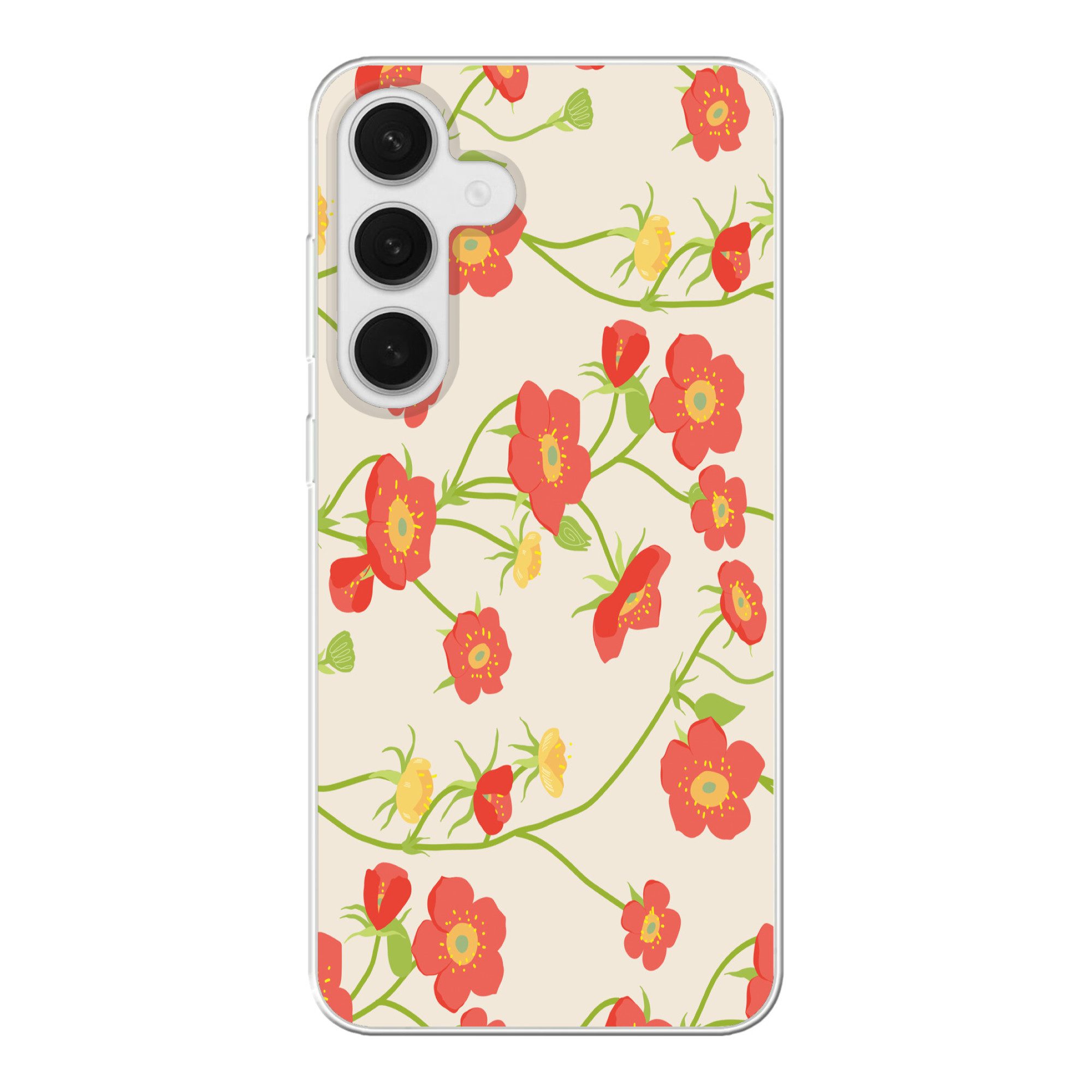 Handyhülle für Samsung Galaxy S25 Plus Blume - Feldblumen - Muster