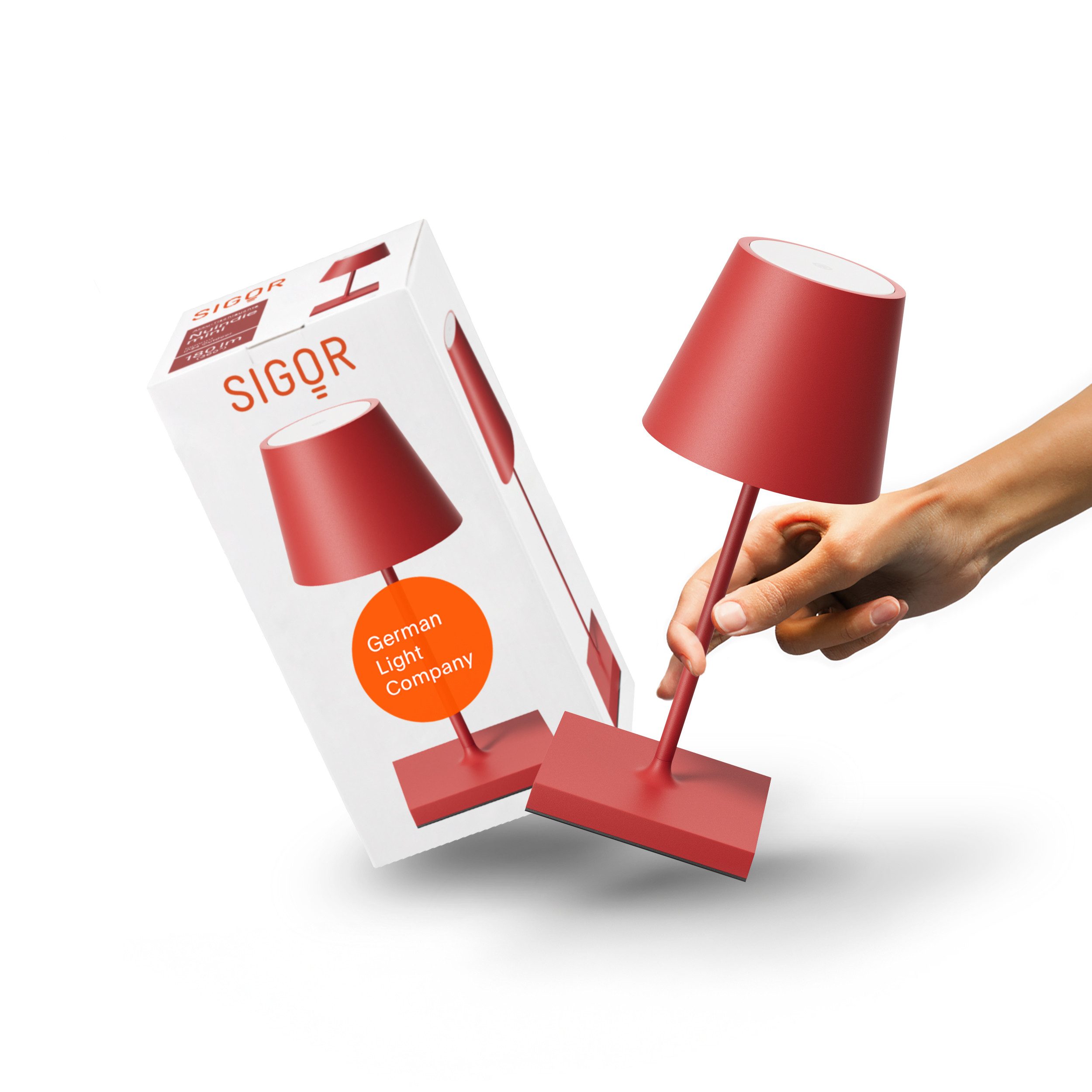 SIGOR LED Tischleuchte, Dimmbar, LED fest integriert, 2.700 + 2.200 K