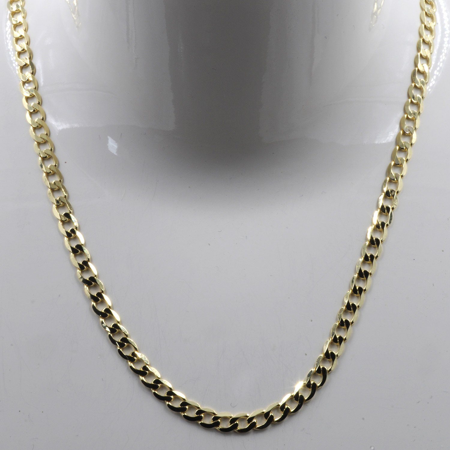 HOPLO Panzerkette Goldkette Panzerkette Länge 60cm - Breite 3,1mm - 333-8 Karat Gold, Made in Germany