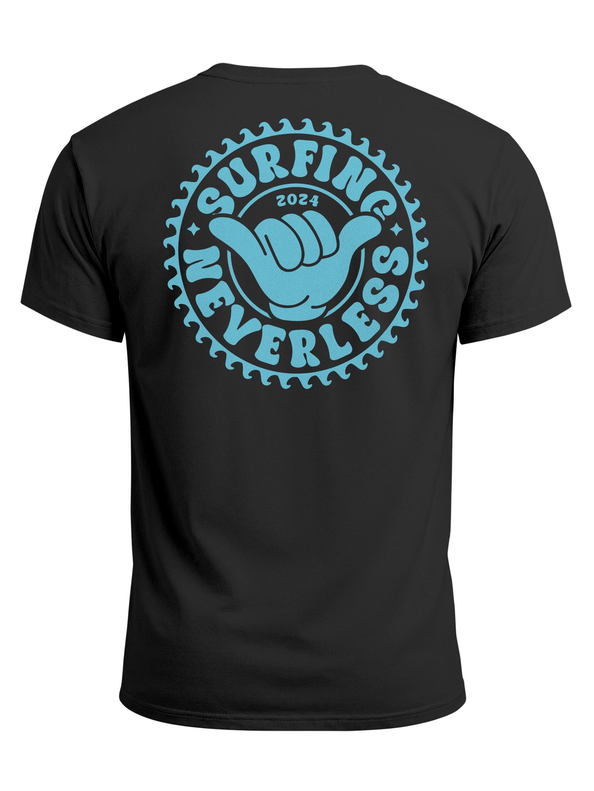 Neverless Print-Shirt Herren T-Shirt Surfing Surfer Motiv Hang Loose Sommer Sonne Wellen mit Print