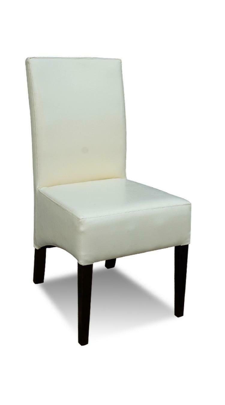 JVmoebel Stuhl, Weiß Luxus Modern Holz Klassischer Stuhl Sessel Sitz Stühle Massiv 4x Esszimmer