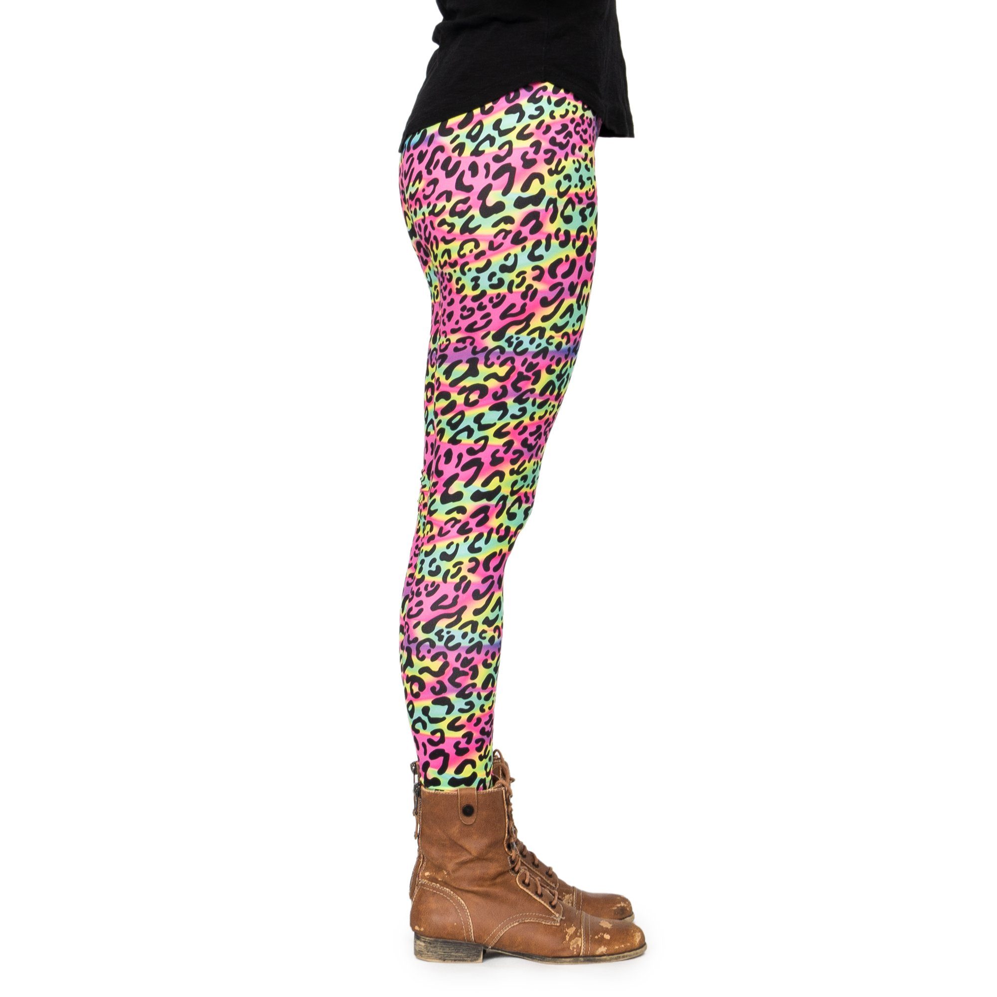 cosey Leggings Leo Line Leggings im Leoparden-Design, 2 Größen (XS–S & M–L) 34/XS bis 36/S – Bild 3 von 5
