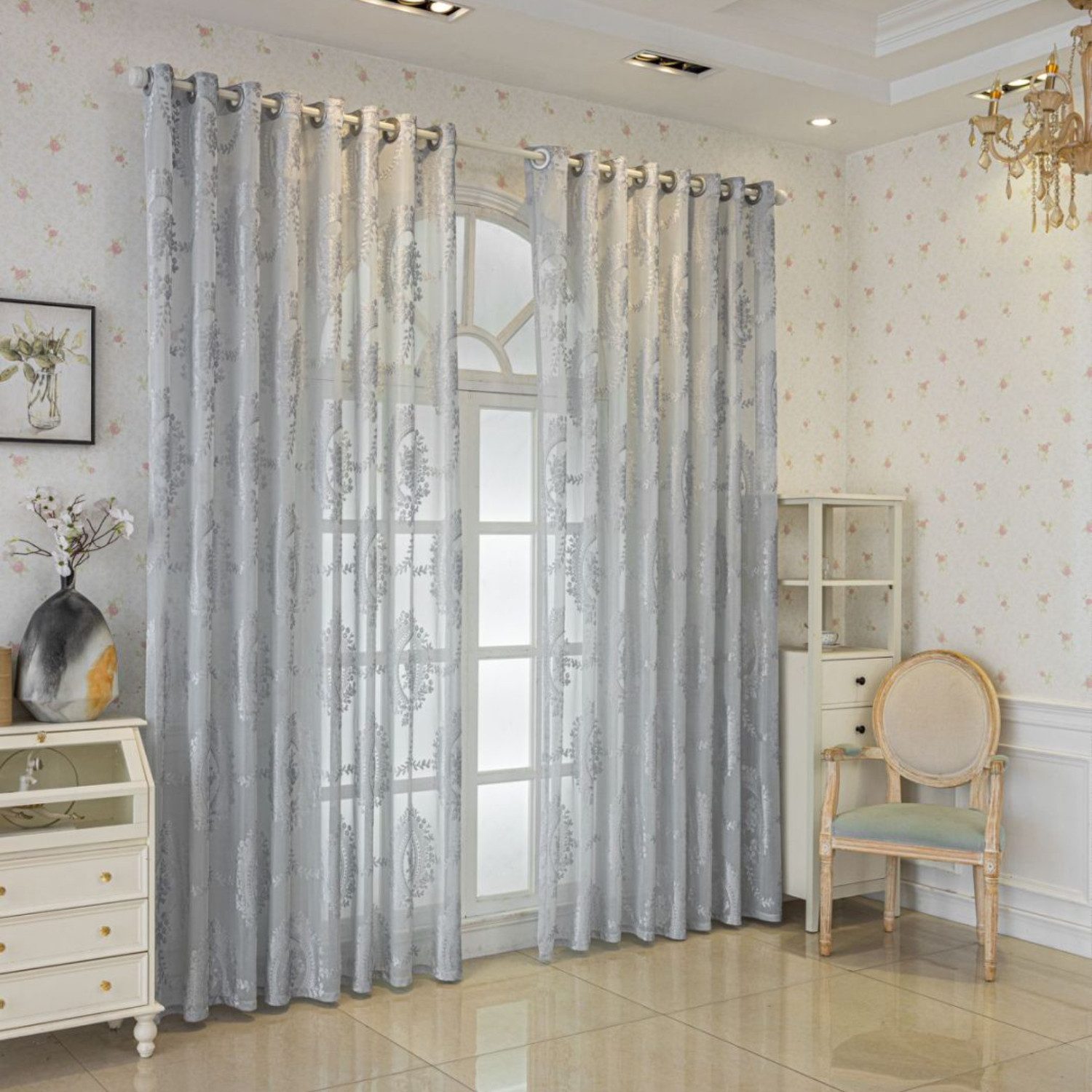 BYSURE Vorhang (2 St), 1 Paar Luxuriöse Europäische Durchsichtige Vorhänge, günstig online kaufen