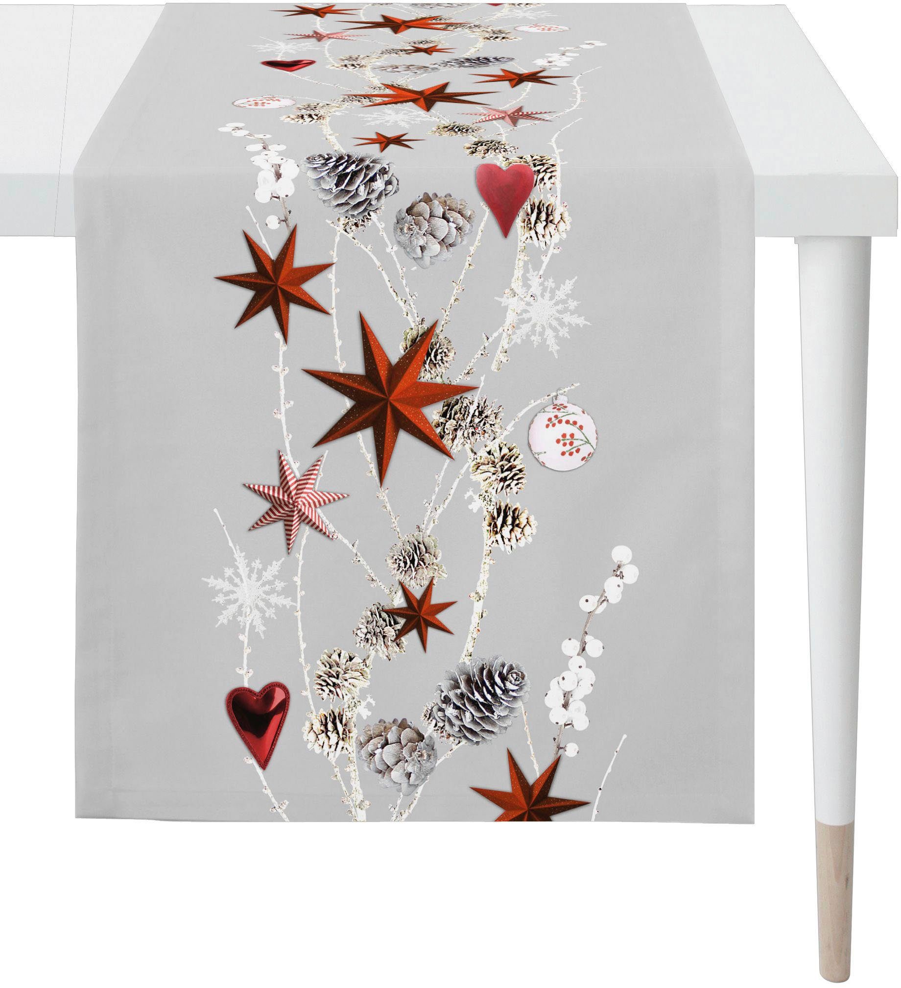 APELT Tischläufer 6204 WINTERWELT, Weihnachtsdeko, Weihnachten (1-tlg), Digitaldruck