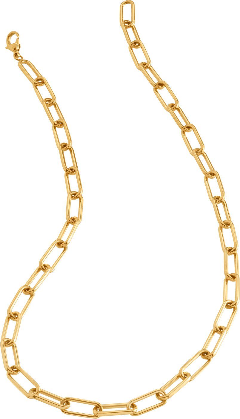 Boccia Silberkette Collier Reintitan goldplattiert - Boccia Jewelry Modell: 08059-02