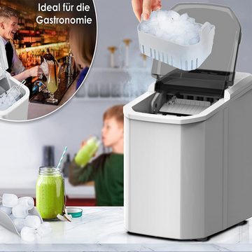 oyajia Eiswürfelmaschine Eiswürfelmaschine Edelstahl, Eiswürfelbereiter 1.5 Liter, mit Kühlung, Ice Cube Maker Machine -Eiswürfelautomat -Schnell Eiswürfel herstellen