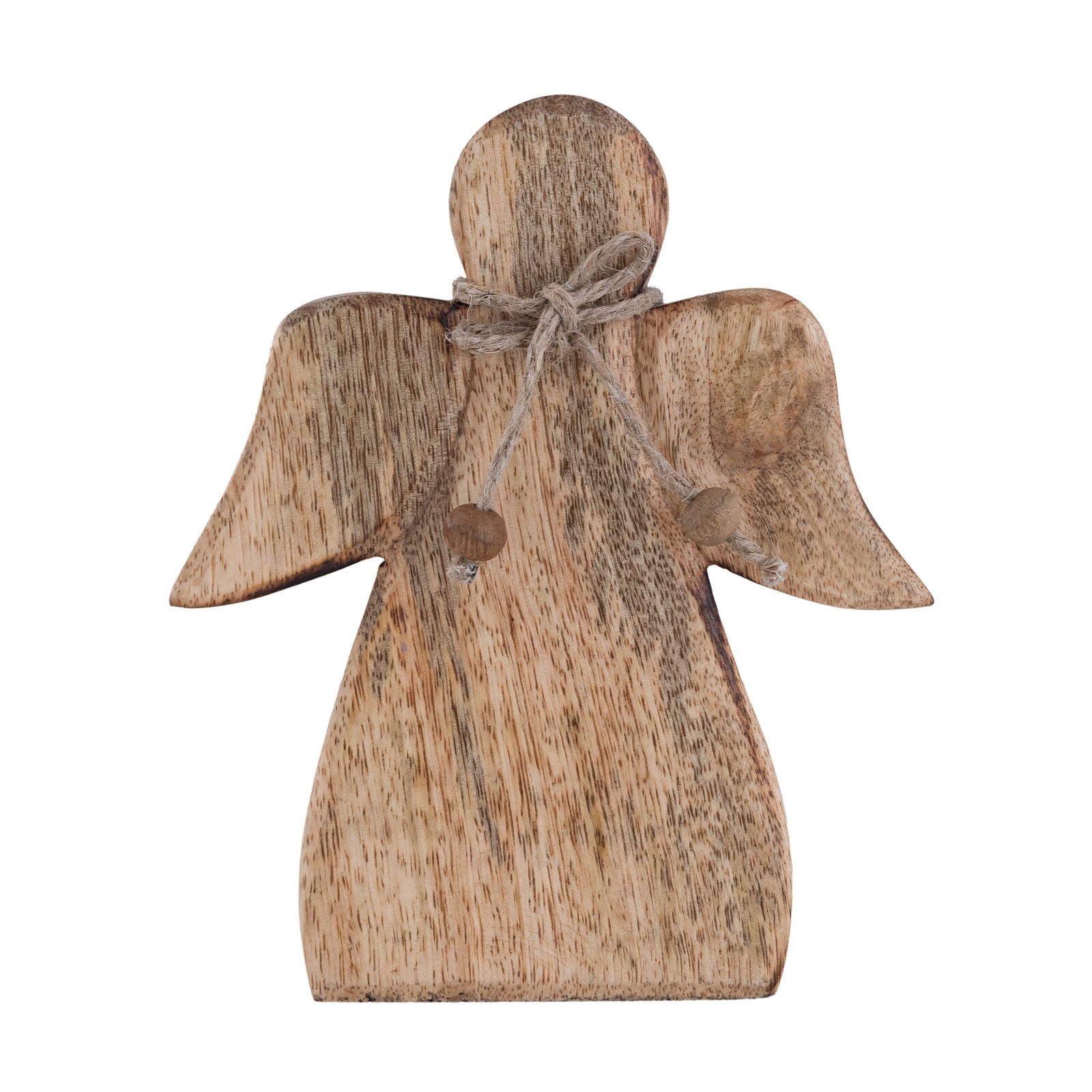 Amagohome Dekofigur Dekofigur Engel Holzfigur 15x13cm Glücksengel Weihnacht günstig online kaufen