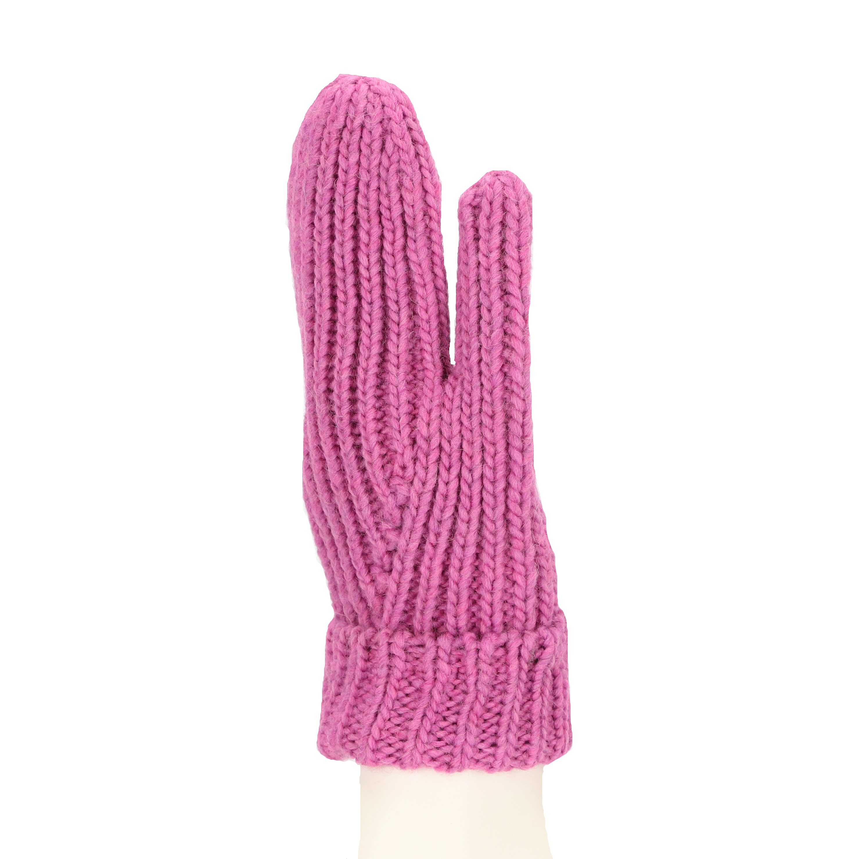 Strickhandschuhe Fäustlinge uni