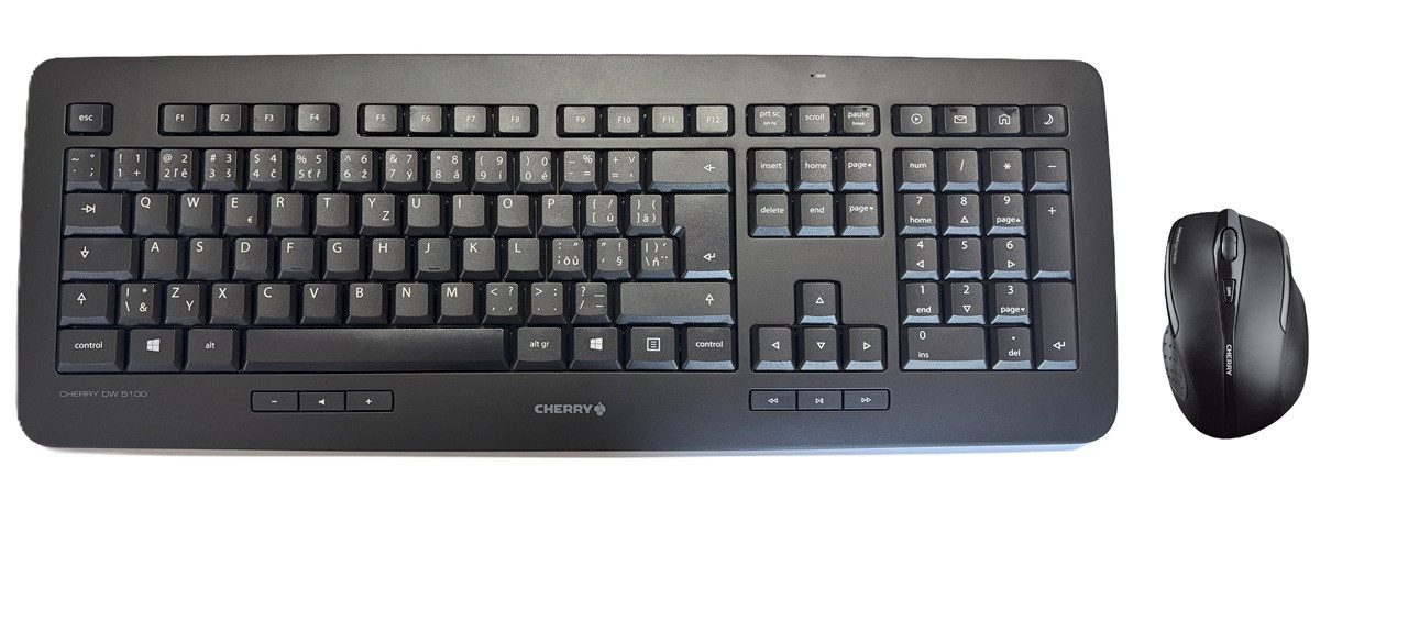 DW 5100, Kabelloses, Tschechisches/Slowakisches Layout (QWERTZ/QWERTY) Tastatur- und Maus-Set