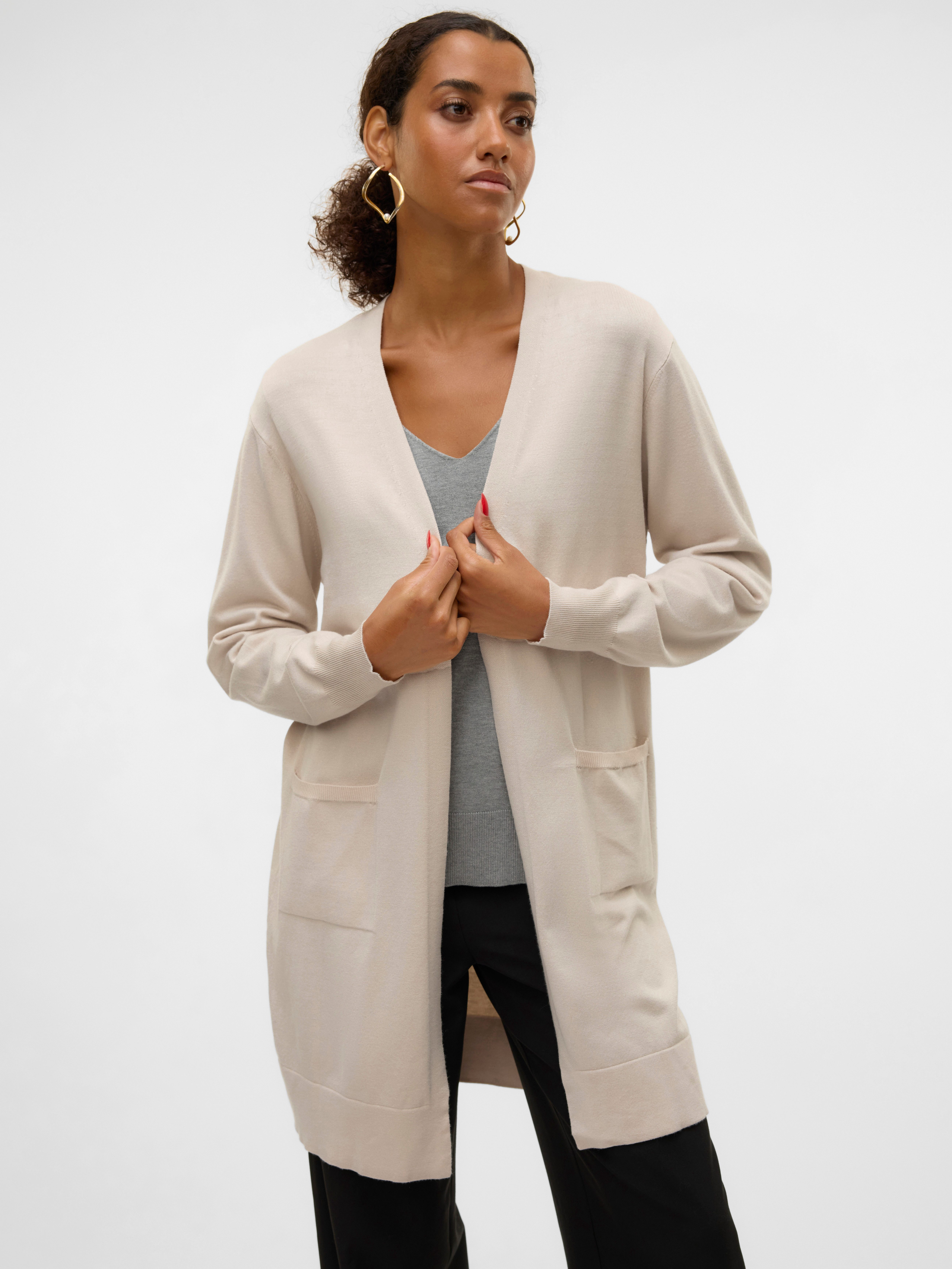 Vero Moda Longstrickjacke VMSILJE LS OPEN günstig online kaufen