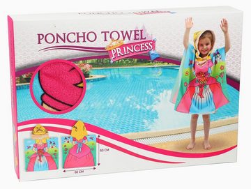 Kinderbademantel Kinder Poncho Handtuch Prinzessin Badetuch Strandtuch