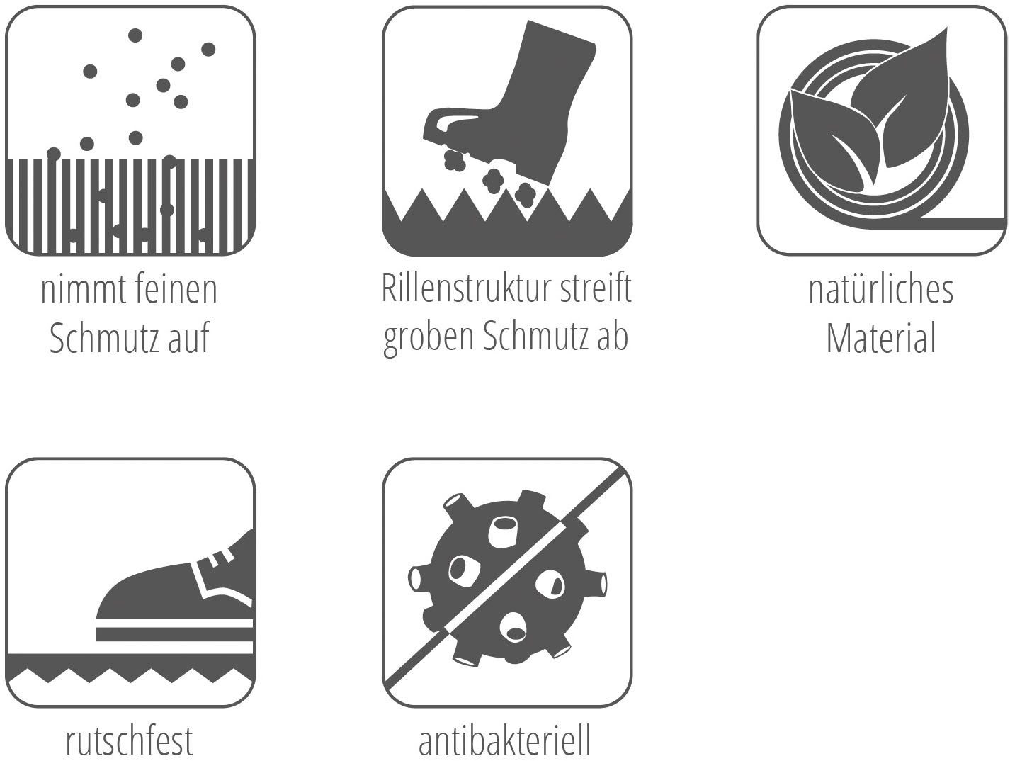 ASTRA Fußmatte Coco Home 3, rechteckig, günstig online kaufen