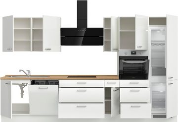 nobilia® Küchenzeile "Flash premium", vormontiert, Ausrichtung wählbar, Breite 360 cm, mit E-Geräten
