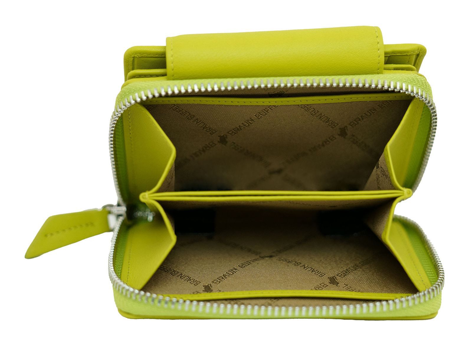 Braun Büffel Geldbörse Zip Wallet, mit RFID-Blocker Schutz
