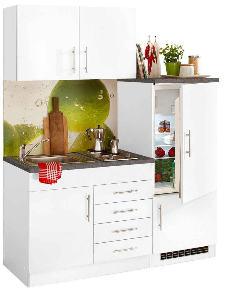 HELD MÖBEL Küchenzeile Toledo, mit E-Geräten, Breite 160 cm