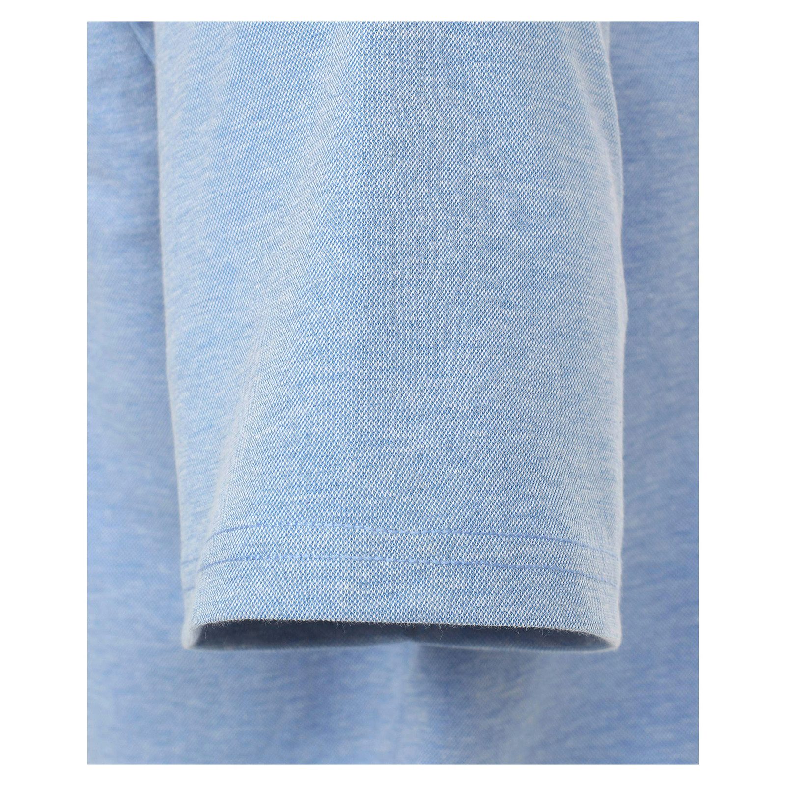 Redmond Poloshirt Redmond Wash & Wear XXL Poloshirt blau melange