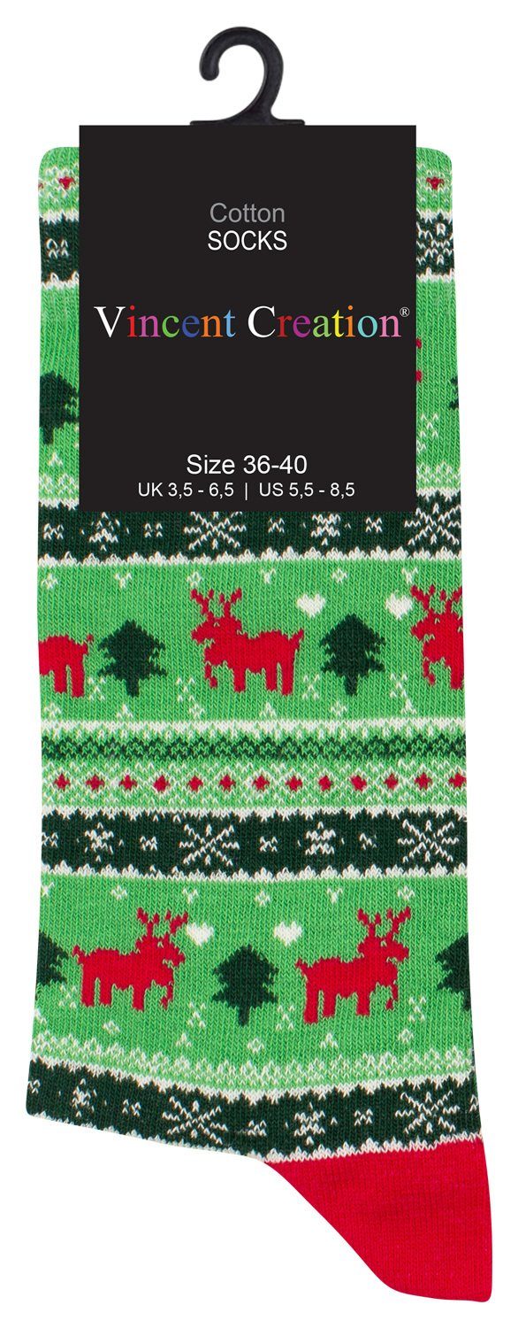 Vincent Creation® Socken Farbenfrohe Freizeitsocken Damen & Herren mit bunten lustigen Motiven