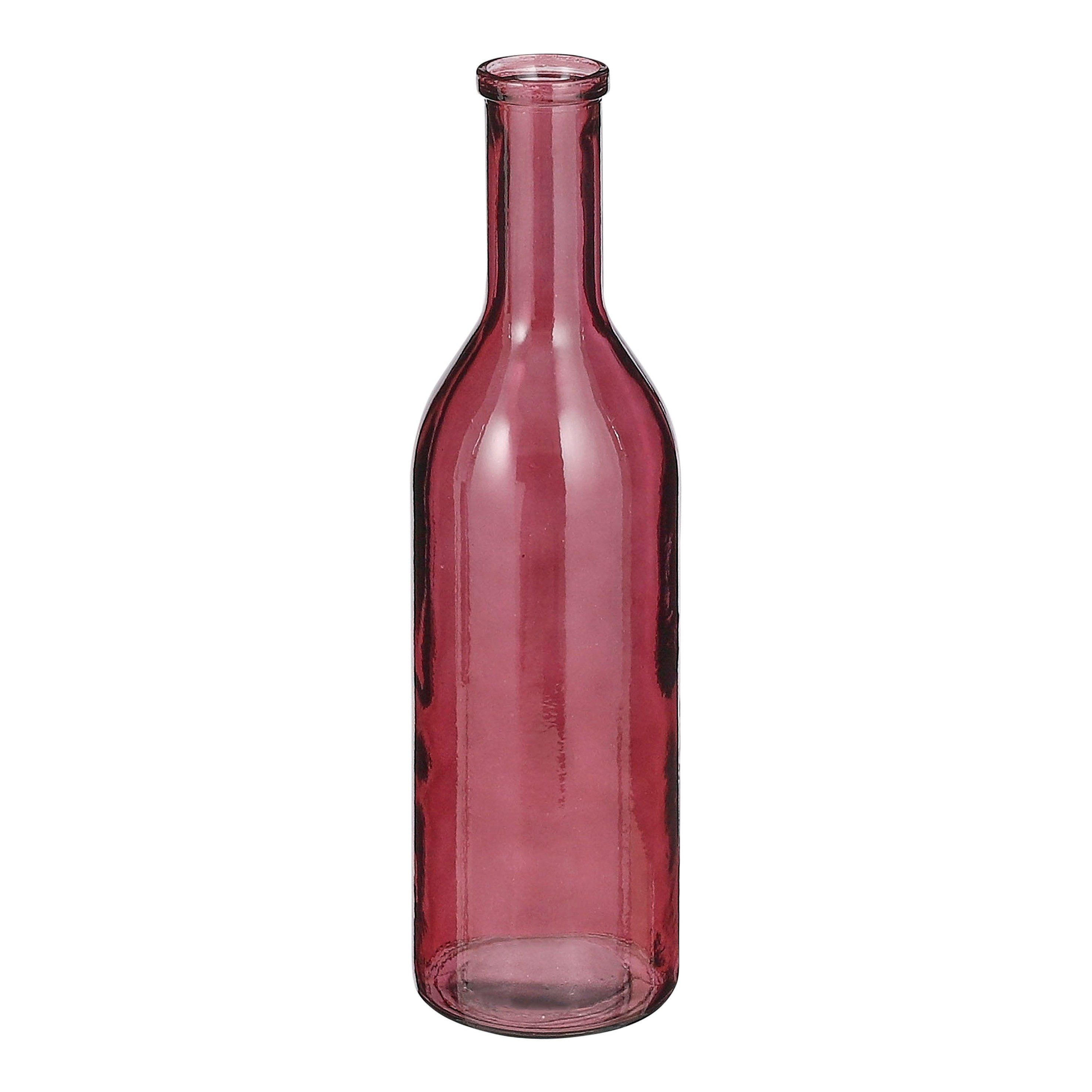 edelman Dekovase Mica Rioja Glasflasche, H50 x Ø15 cm,Recycletes Glas,Bordeaux, 1061036 (1 St)