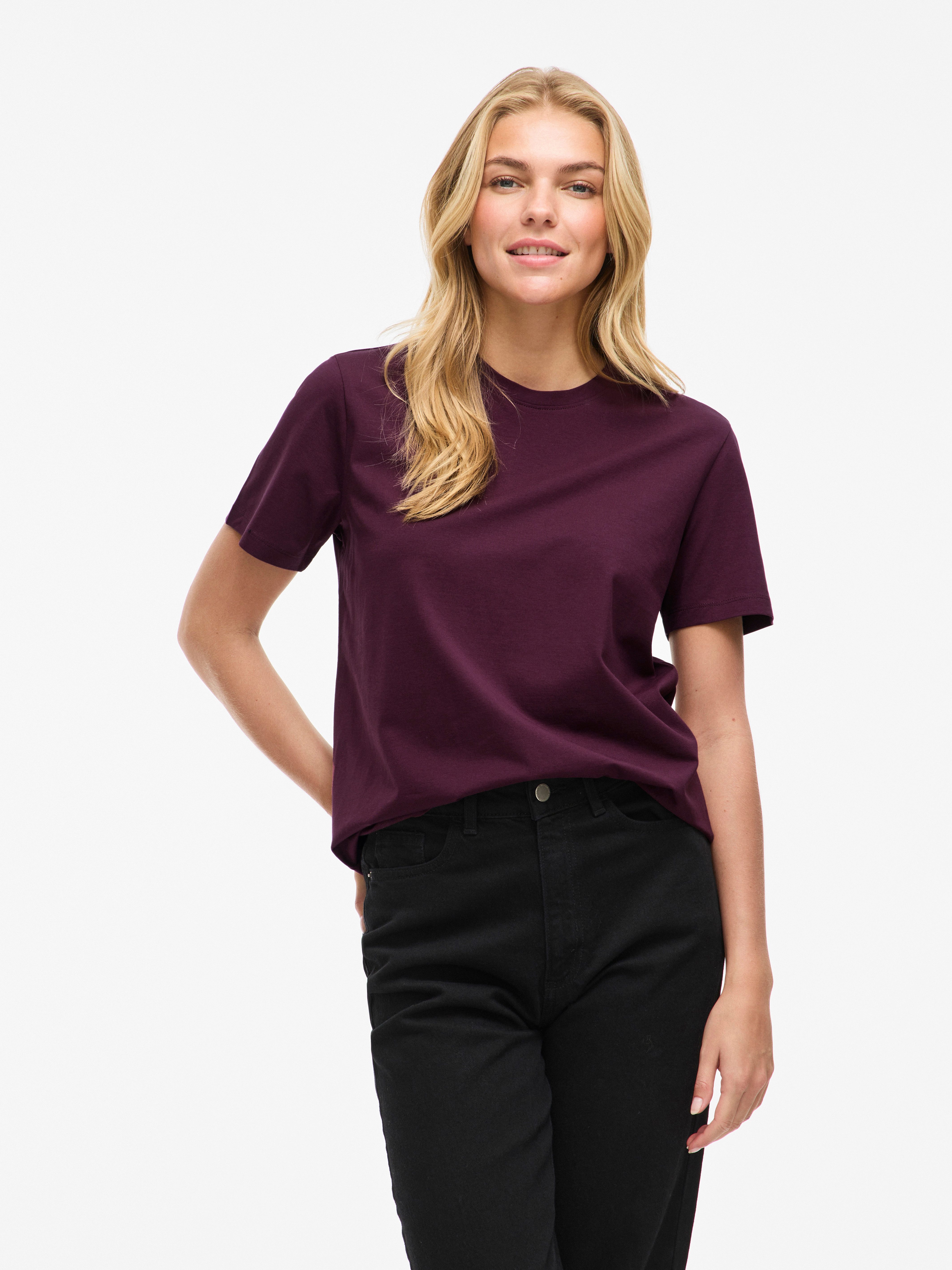 Vila Kurzarmshirt VINORA S/S T-SHIRT - günstig online kaufen