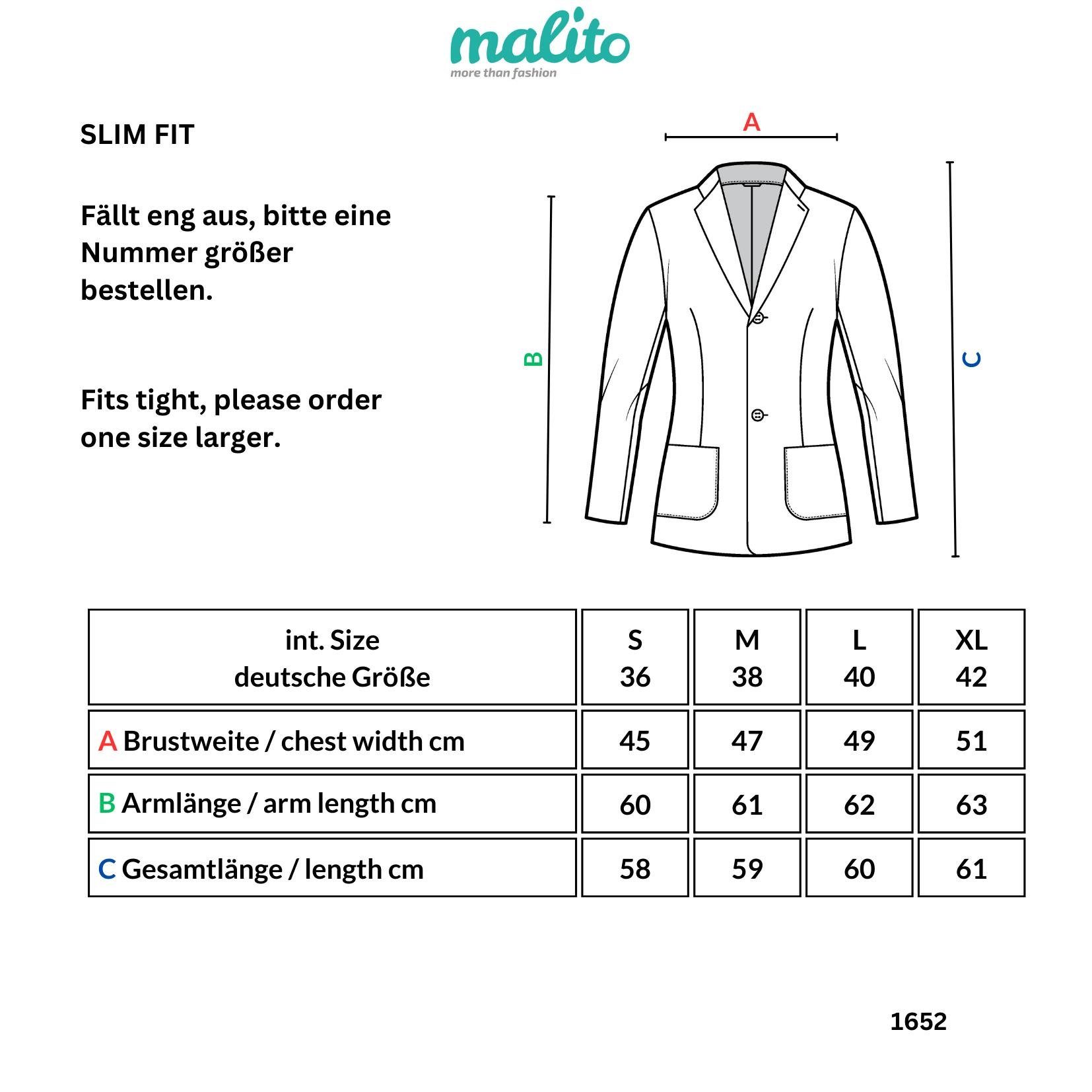 malito more than fashion Jackenblazer malito Damen Blazer im Washed Style, Sakko im Basic Look, Kurzjacke Blazer in Used-Look Optik – Bild 5 von 5