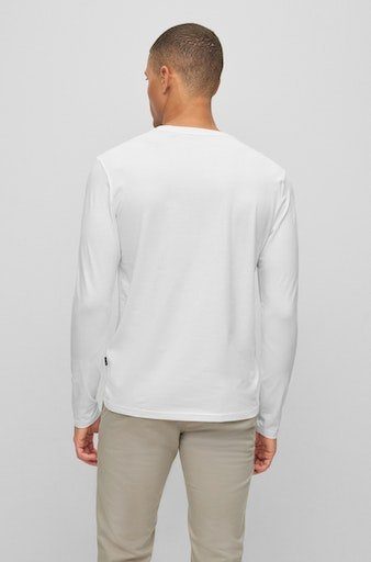 BOSS ORANGE Langarmshirt TChark mit Rundhalsausschnitt