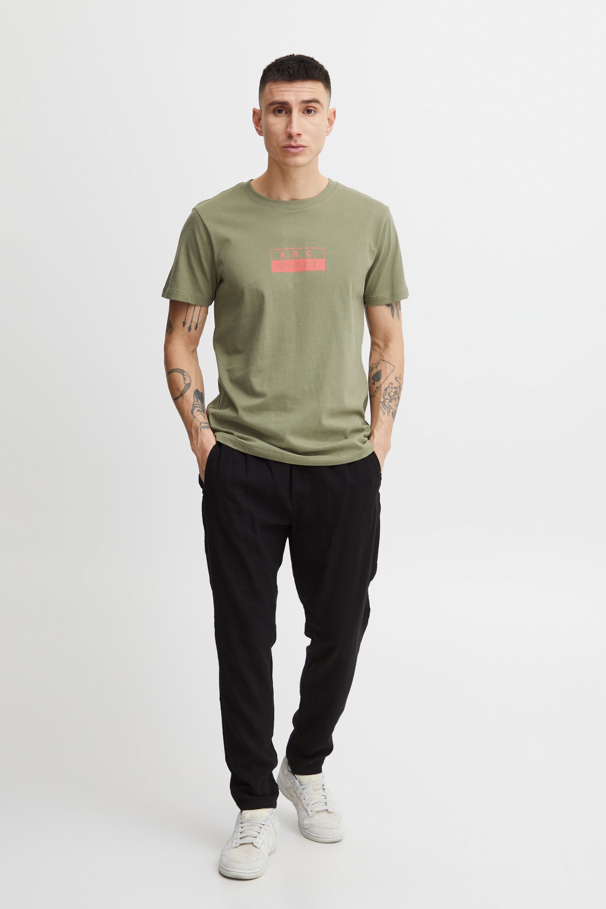 !Solid Leinenhose SDTaiz Stoffhose aus Leinenmix günstig online kaufen