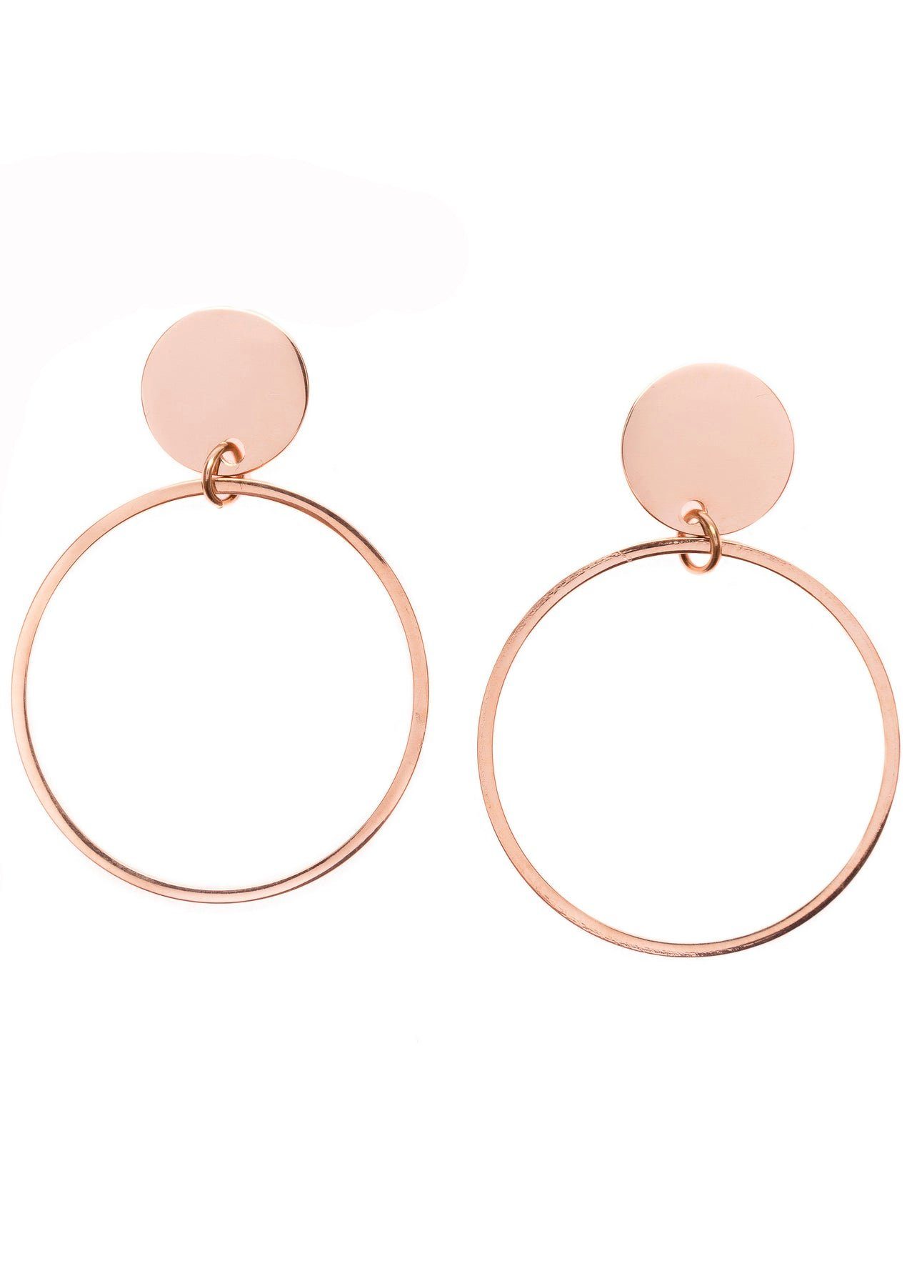 Hey Happiness Paar Ohrhänger Kreis, 18K Vergoldete Damen Ohrringe, Hängende günstig online kaufen