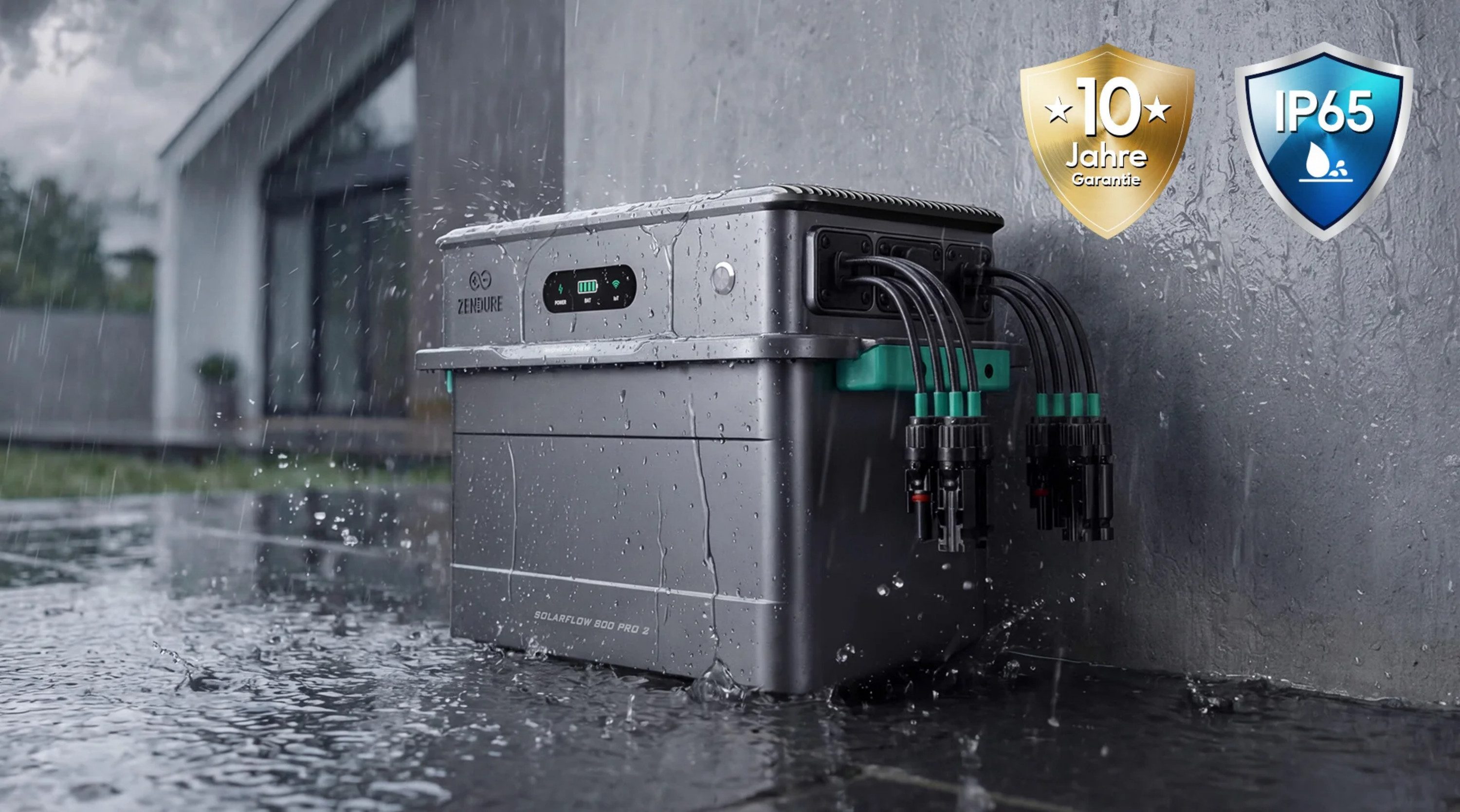 ZENDURE SuperCharged Balkonkraftwerk SolarFlow 800 Pro 2 Speicher 1920Wh KI Energiemanagement Plug und Play, 800 W, (Set), 2640W PV Leistung, Plug und Play, IP6 – Bild 4 von 5