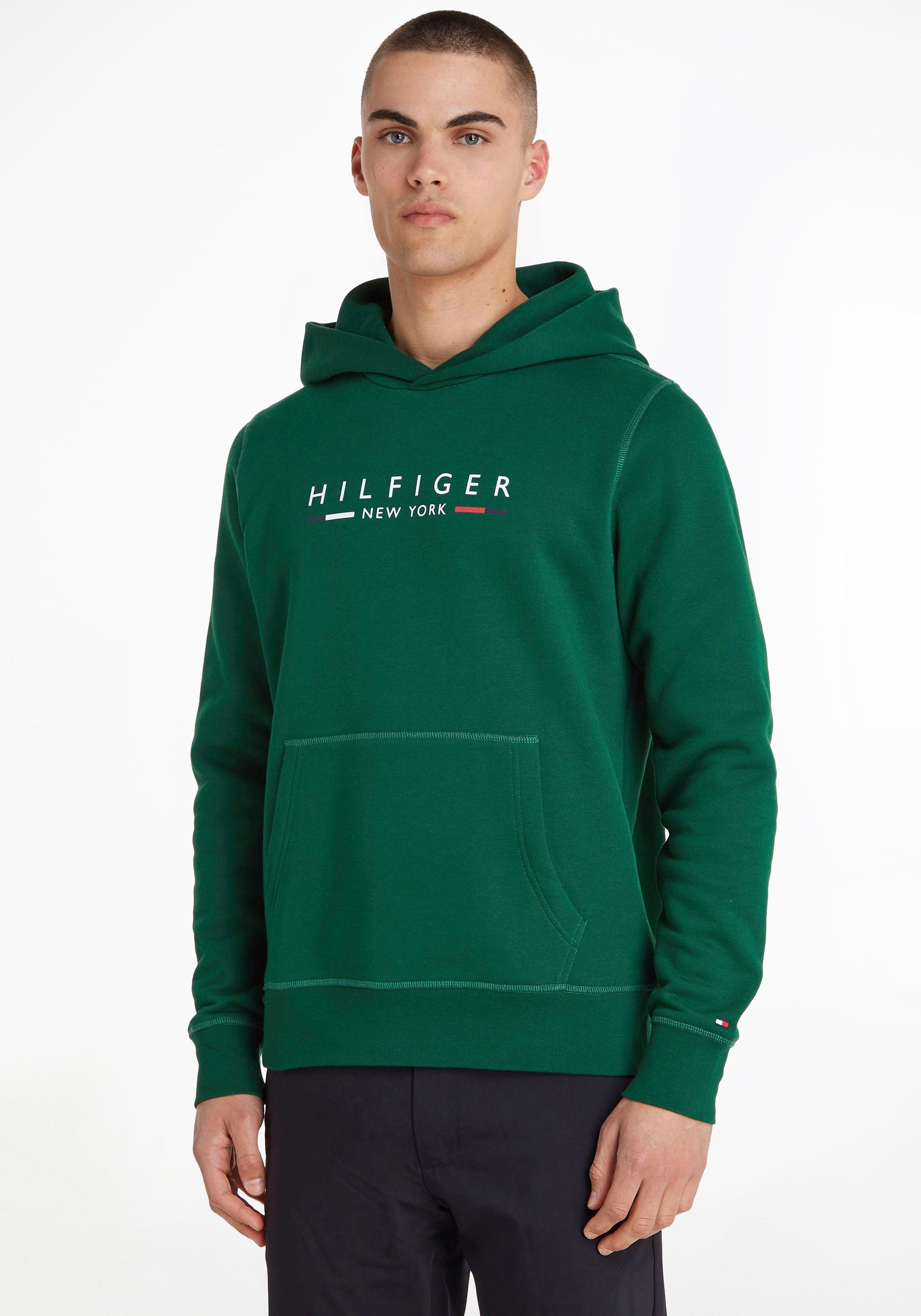 Tommy Hilfiger Hoodie HILFIGER NEW YORK HOODY mit Kängurutasche