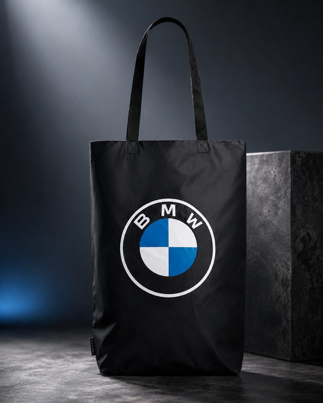 BMW Shopper BMW Shopper Schwarz Tasche mit großem BMW Logo Einkaufstasche (1-tlg) – Bild 5 von 5