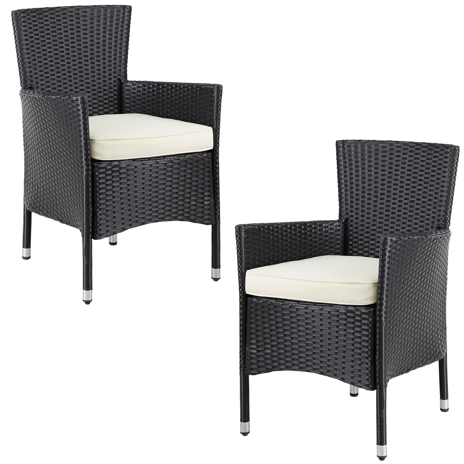 Casaria Gartenstuhl (2 St), Polyrattan inkl. günstig online kaufen