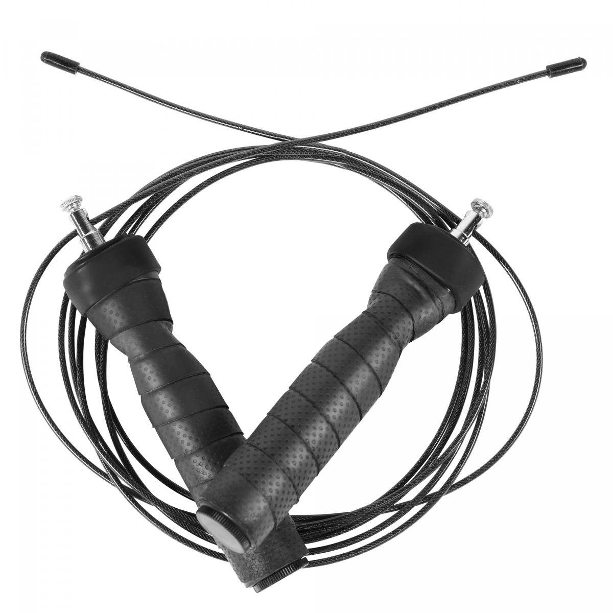 GORILLA SPORTS Springseil Tasche, 300 cm, Kugellager, rutschfest - Speed Jump Rope, Seilspringen