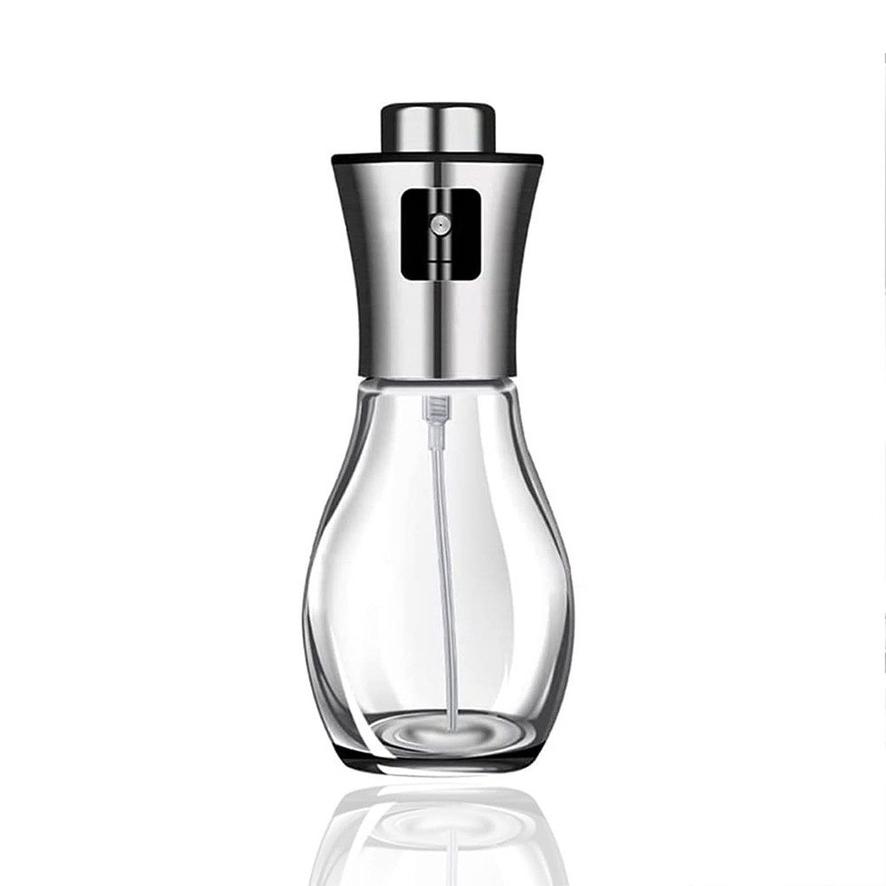 Fine Life Pro Sprühflasche Olivenöl Sprühflasche Glas 200ml Sprühflasche Für Öl Essig, (zum Einstellen des Prozentsatzes der beiden Ölmengen), Und Sojasauce Dicht Und Wiederverwendbar Für Küche Und Outdoor Grillen