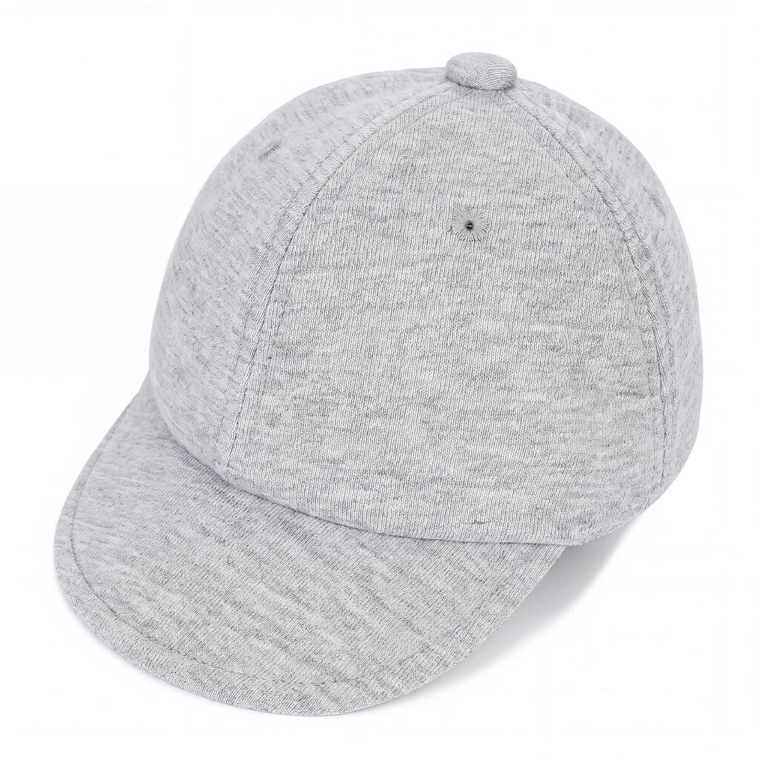 LuxusKollektion Schirmmütze Baby Mütze mit Schirm Grau (1-St)