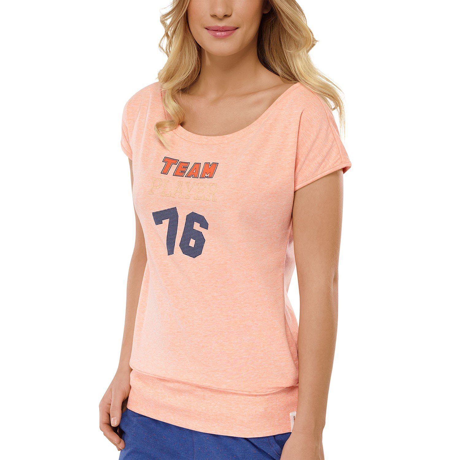 Schiesser Pyjamaoberteil Uncover (Packung, 1-tlg., Set) Damen Pyjamaoberteil Schlafshirt Kurzarm Schlafanzugoberteil Baumwolle