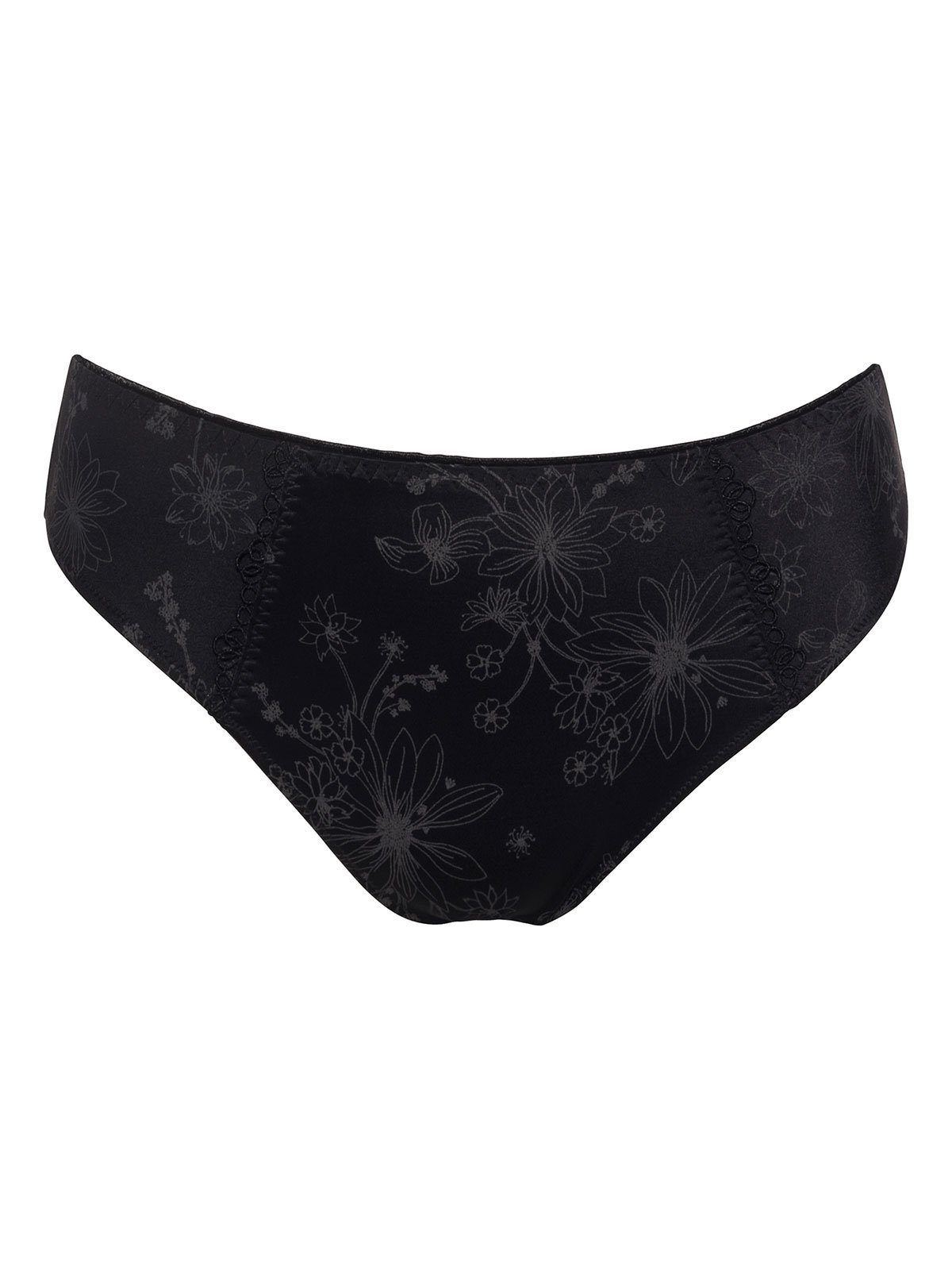 schwarz 1-St) Damen Zwickel Viola Slip Ulla Dessous Taillenslip (Stück,