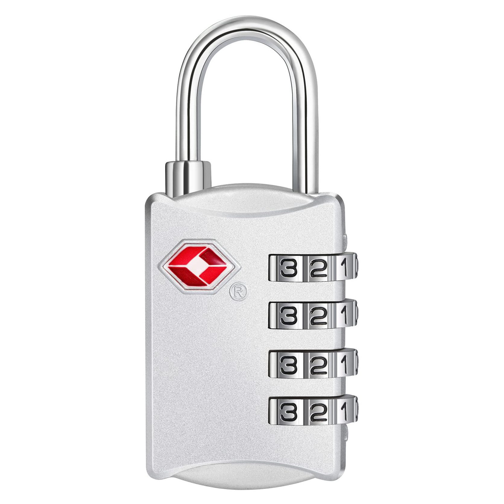 FOUORTUNATE-BEE TSA-Vorhängeschloss TSA Schloss, Kofferschloss, 4-Stellige Vorhängeschloss, (Gepäckschloss für Rreisekoffer, Rucksäcke), Kleines Zahlenschloss Spind
