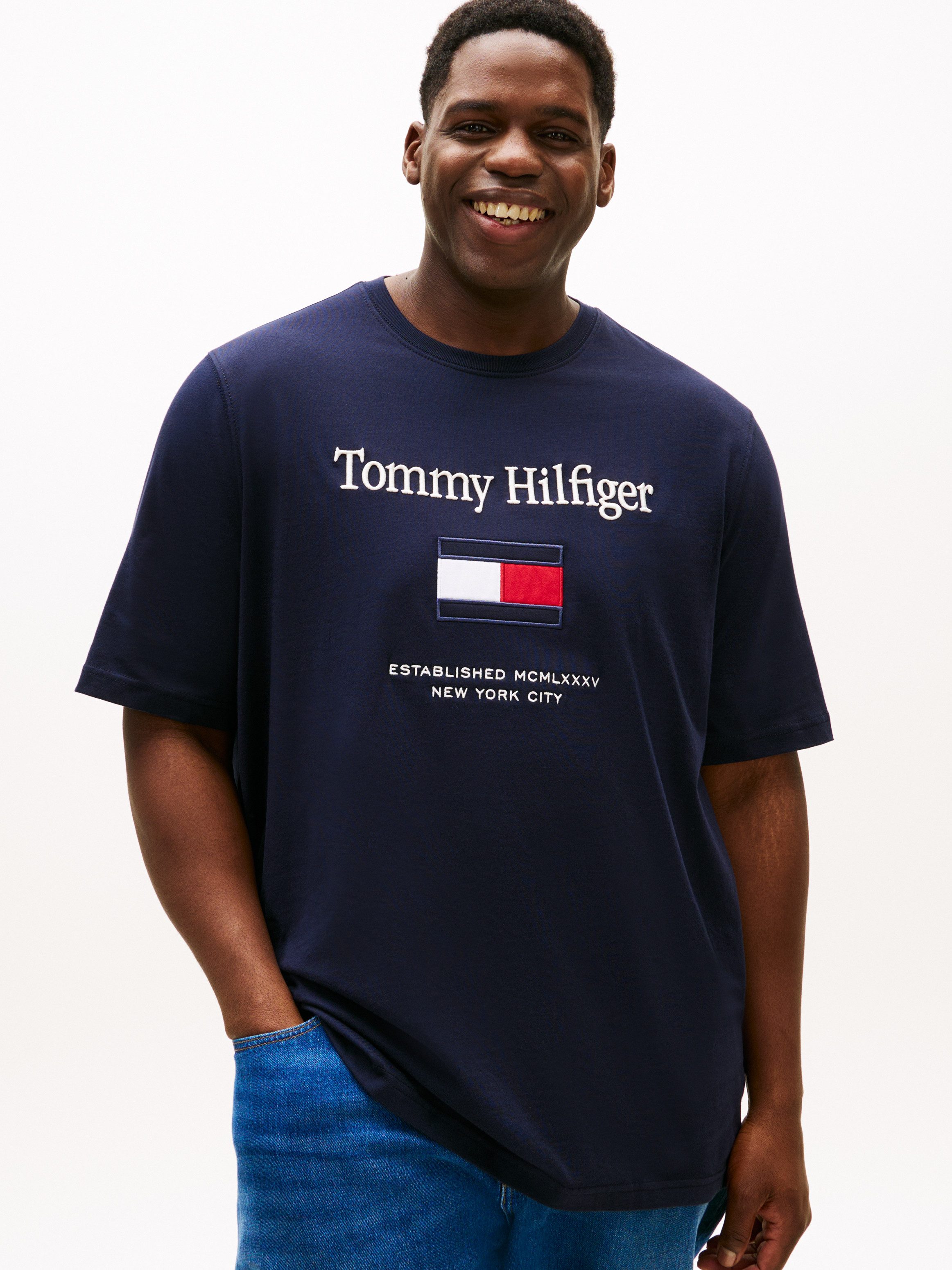 Tommy Hilfiger Big & Tall T-Shirt BT-TOMMY EMBRO FLAG Große Größen