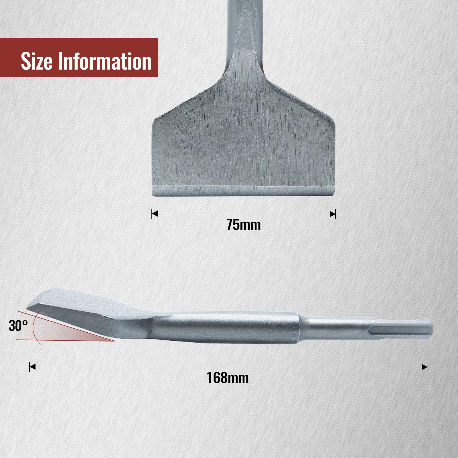 CCLIFE Flachmeißel Fliesenmeißel SDS Plus Meißel Leichtes Einspannen & Bruchsicher