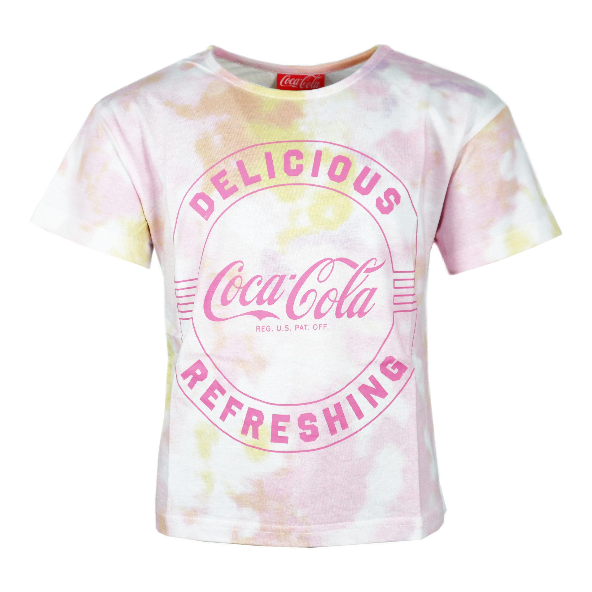 Print-Shirt Coca Cola Vintage Bunt T-Shirt Kinder Jugend Mädchen kurzes Shirt