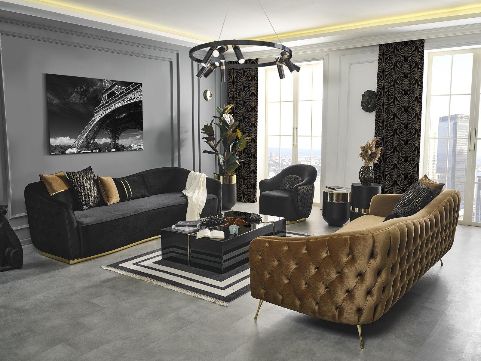 JVmoebel Couchtisch Couchtisch Design Möbel Luxus neu Wohnzimmer schwarz Modern Holz