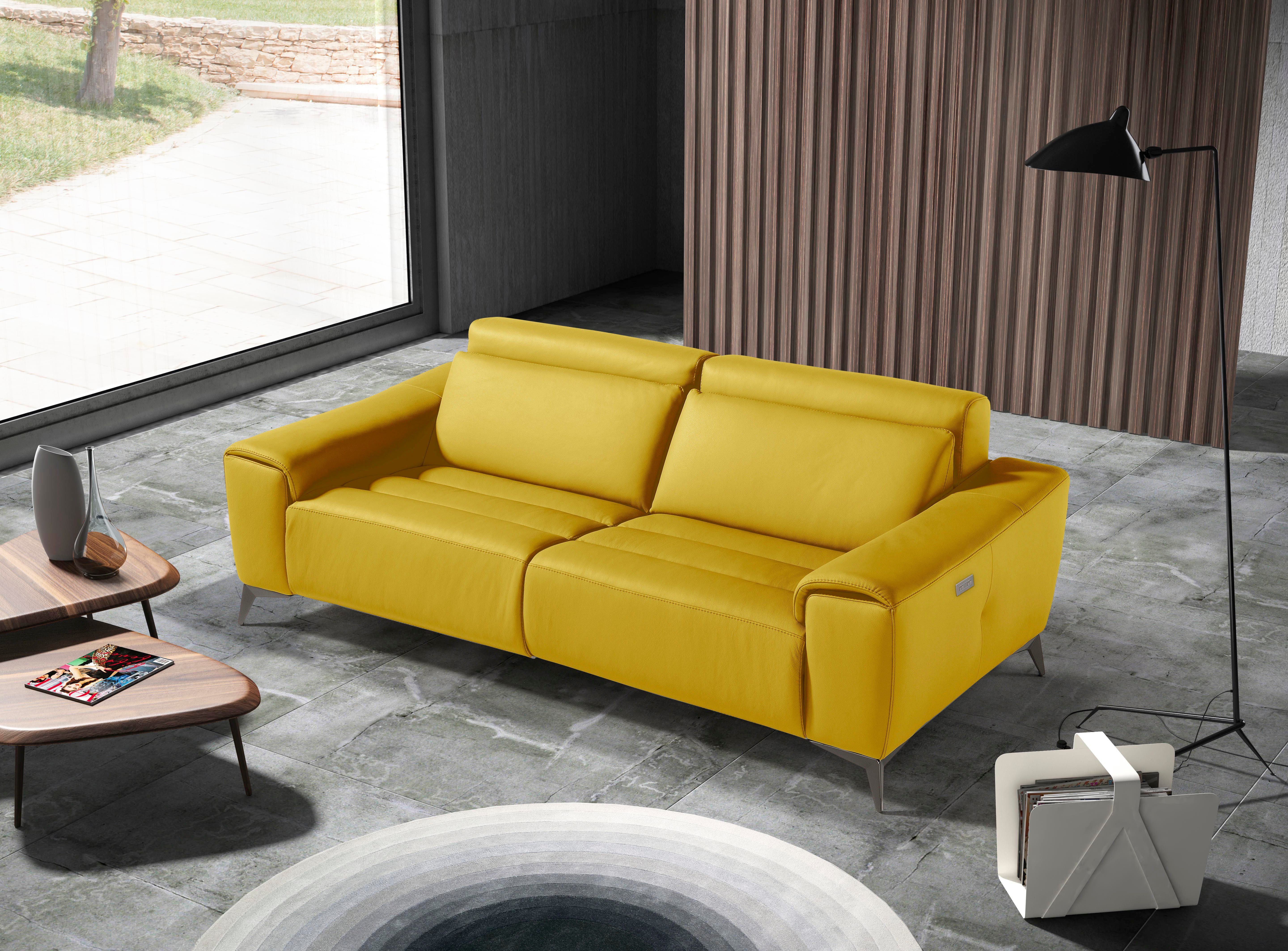 Egoitaliano 2,5-Sitzer Suzette, Designsofa mit elektrischen Komfortfunktionen, edel & bequem, inkl. 2 elektronischer Relaxfunktionen, Rücken- und Fußteilfunktion