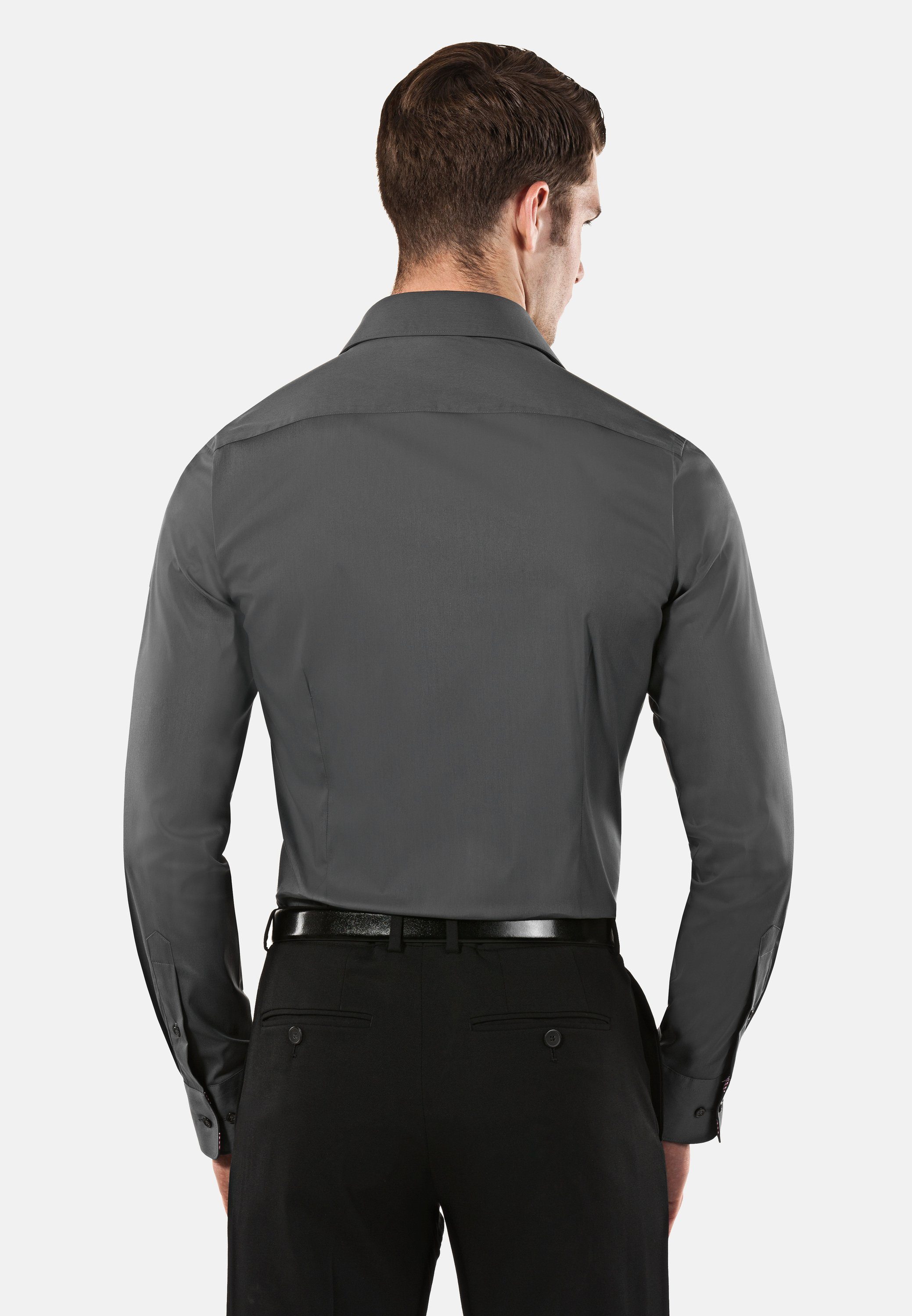 Vincenzo Boretti Businesshemd super tailliert stretch