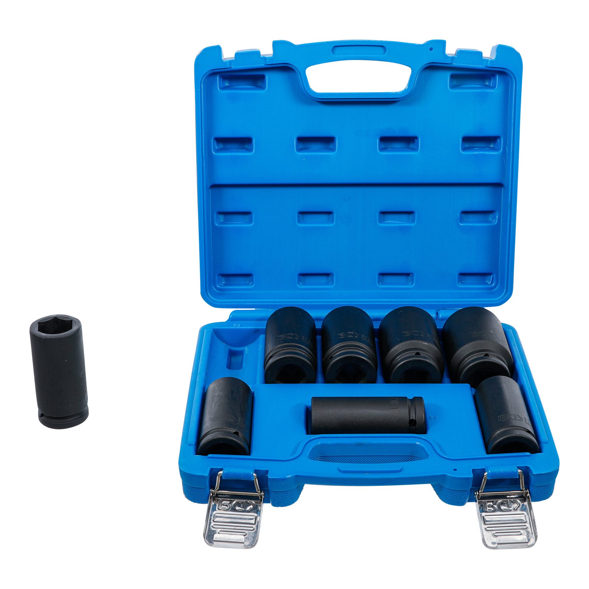 BGS technic Steckschlüssel BGS Kraft-Steckschlüssel-Einsatz-Satz, extra tief Antrieb Innenvierkan