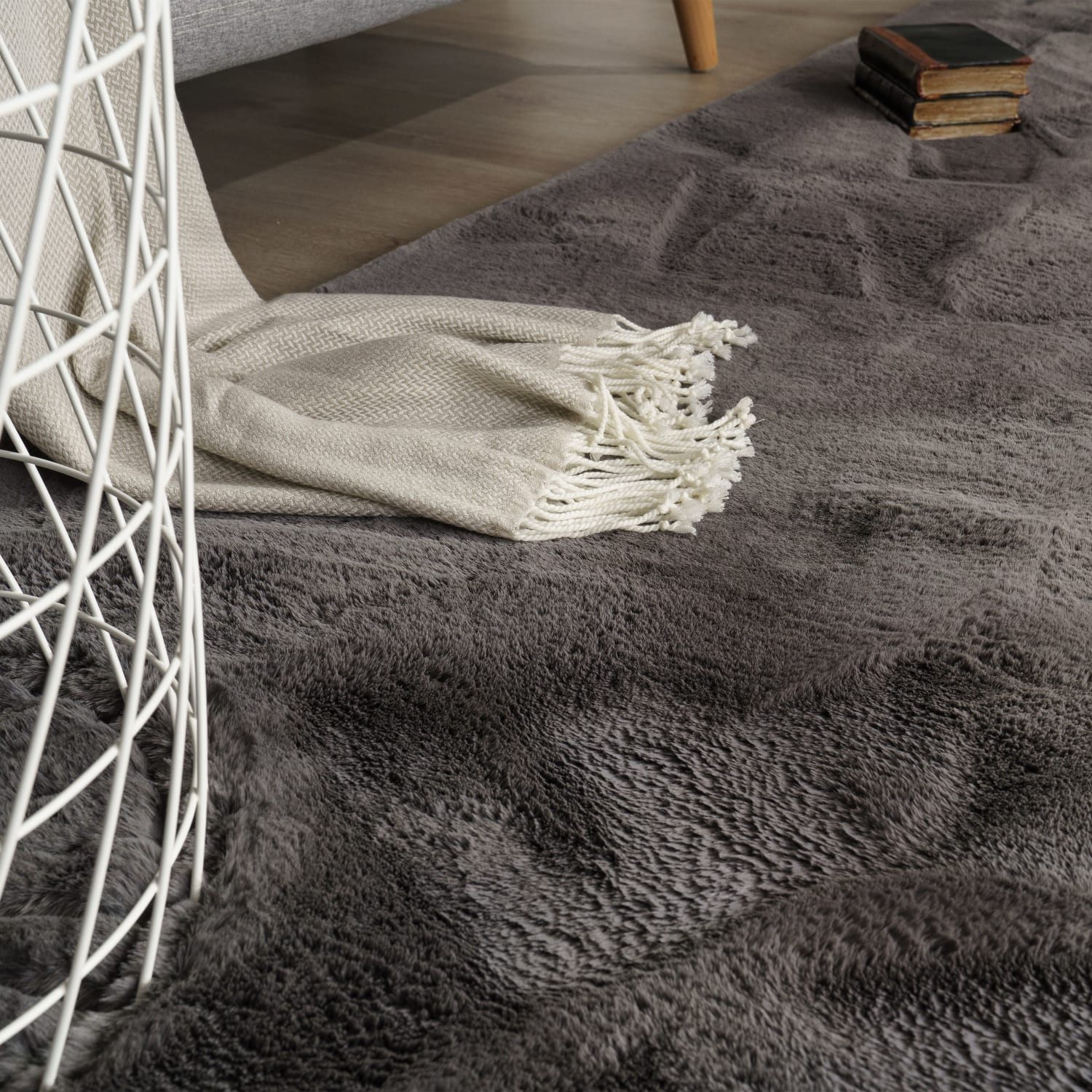KADIMA DESIGN Teppich Unifarben Schlafzimmer schmutzabweisend günstig online kaufen