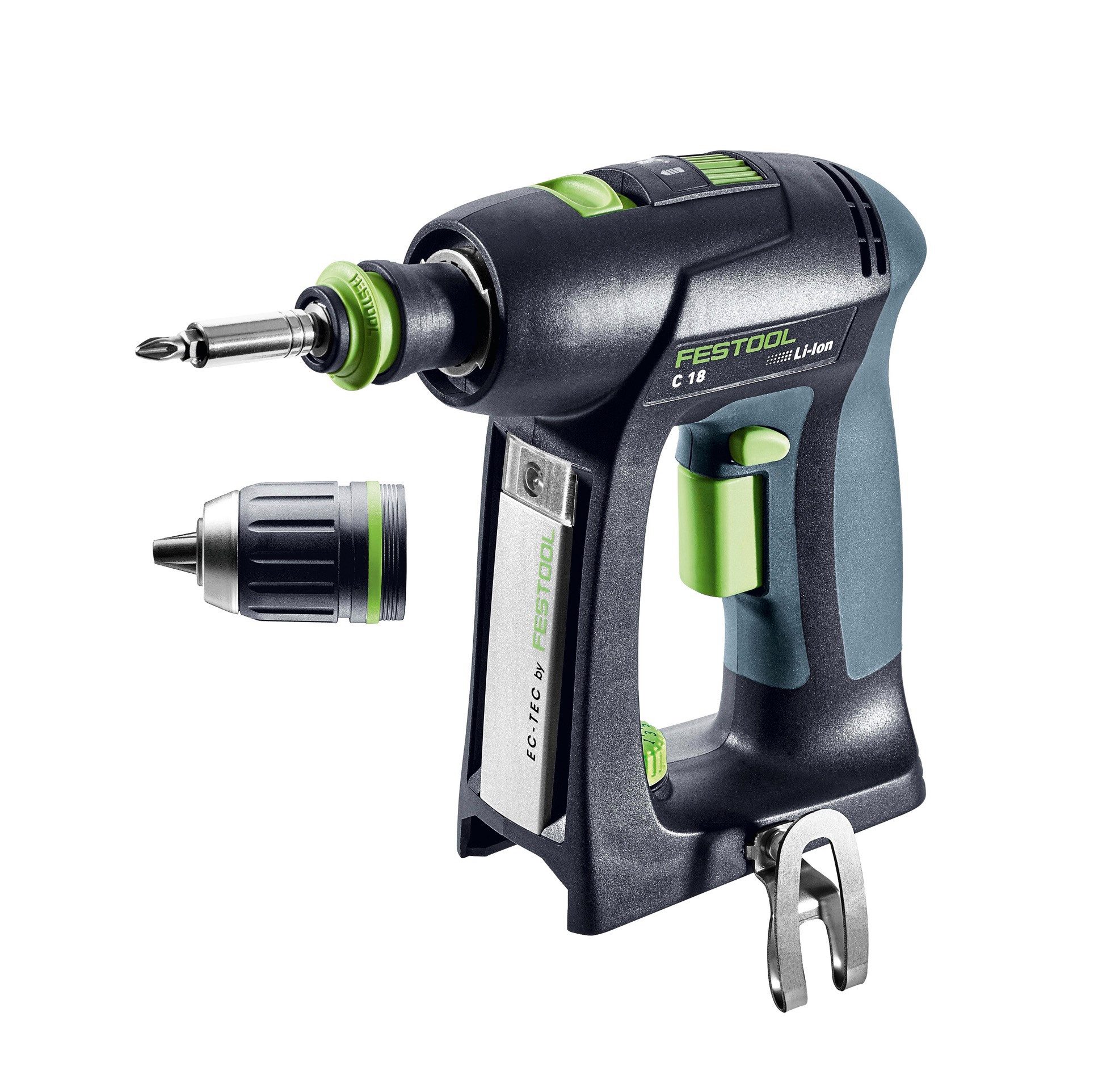 FESTOOL Akku-Schrauber C 18 Basic Akku Bohrschrauber 18 V 45 Nm Brushless Solo + systainer