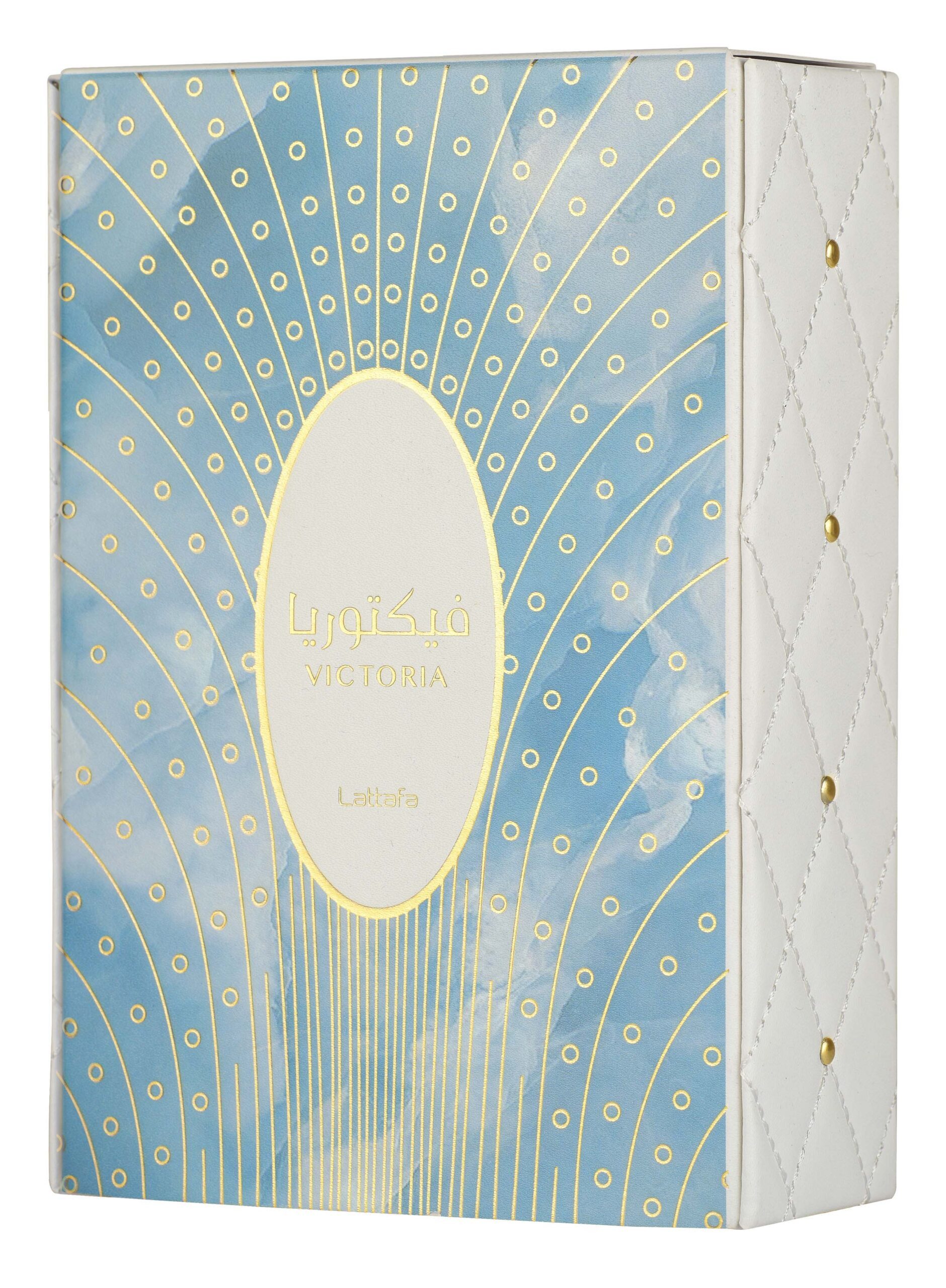 Lattafa Eau de Parfum Victoria von Lattafa, Eau de Parfum 100 ml, Eleganter Unisex Duft, Außergewöhnliche, Harmonische Balance, Vielseitiger Unisex-Duft